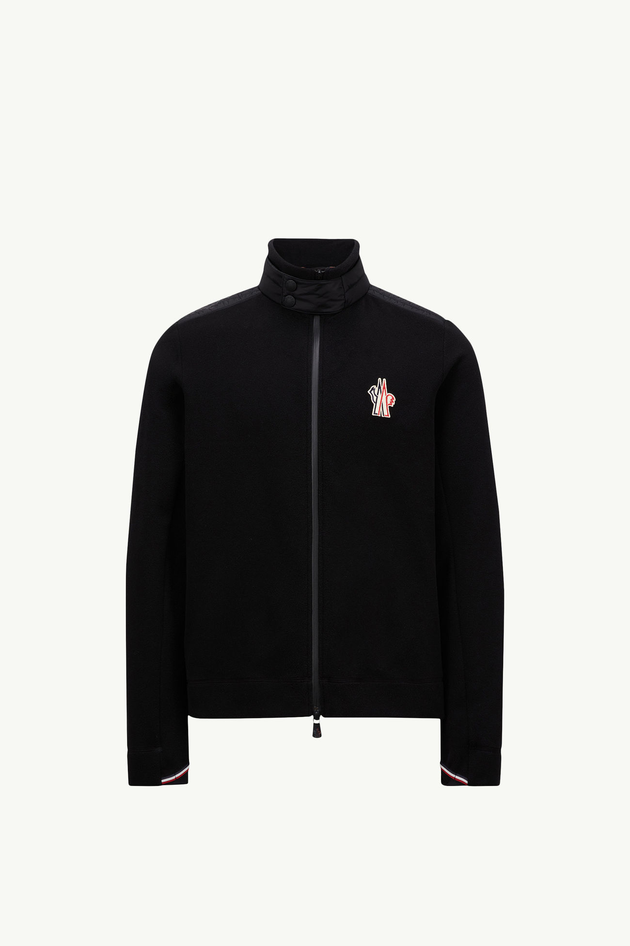 플리스 집업 스웨트셔츠 남성 블랙 Moncler 2