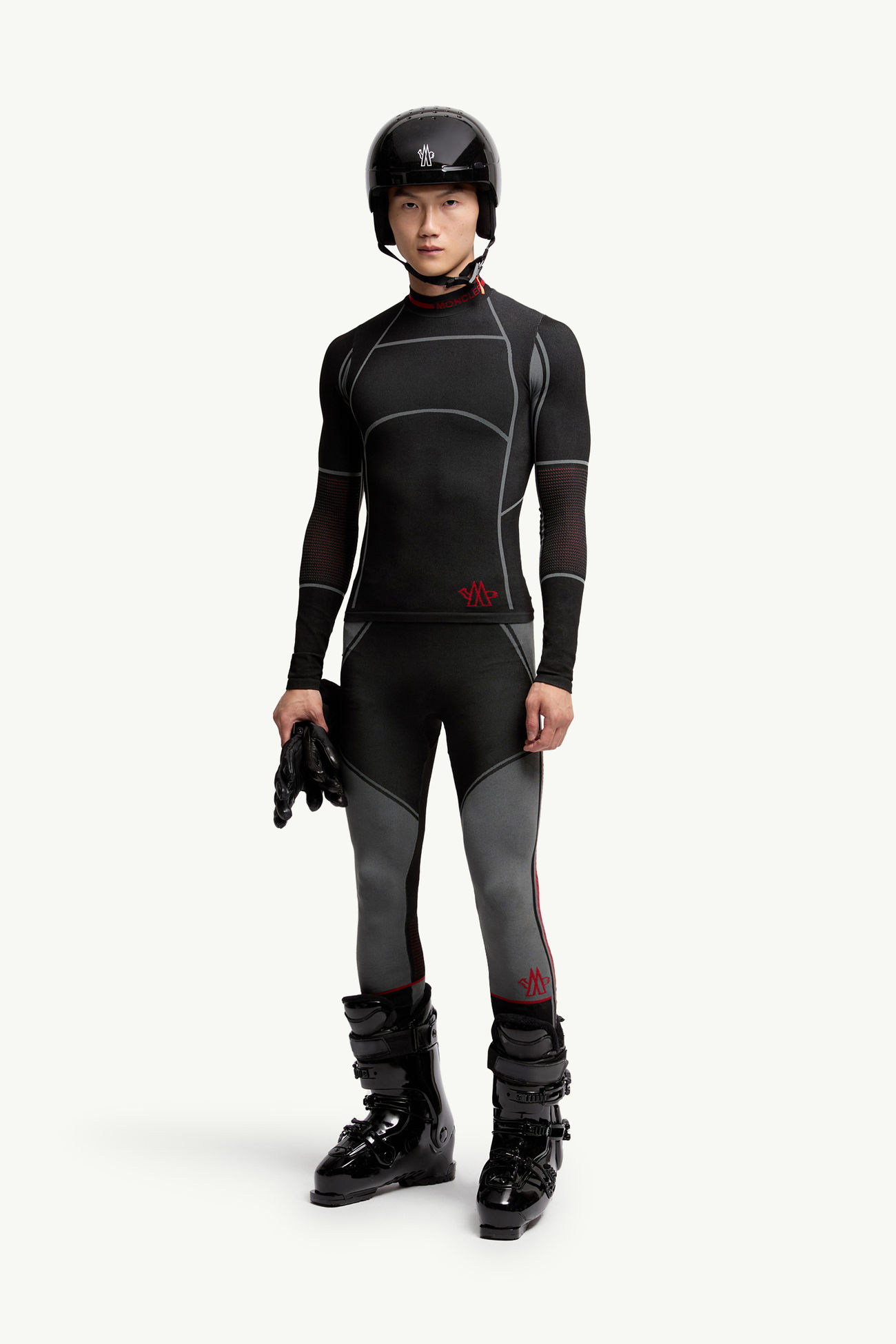 Base Layer Leggings Men Black Moncler 0