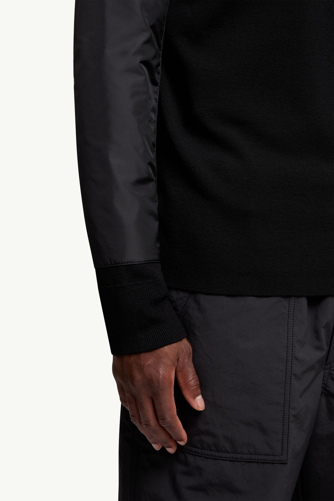 Wool Turtleneck Sweater Men Black Moncler 5