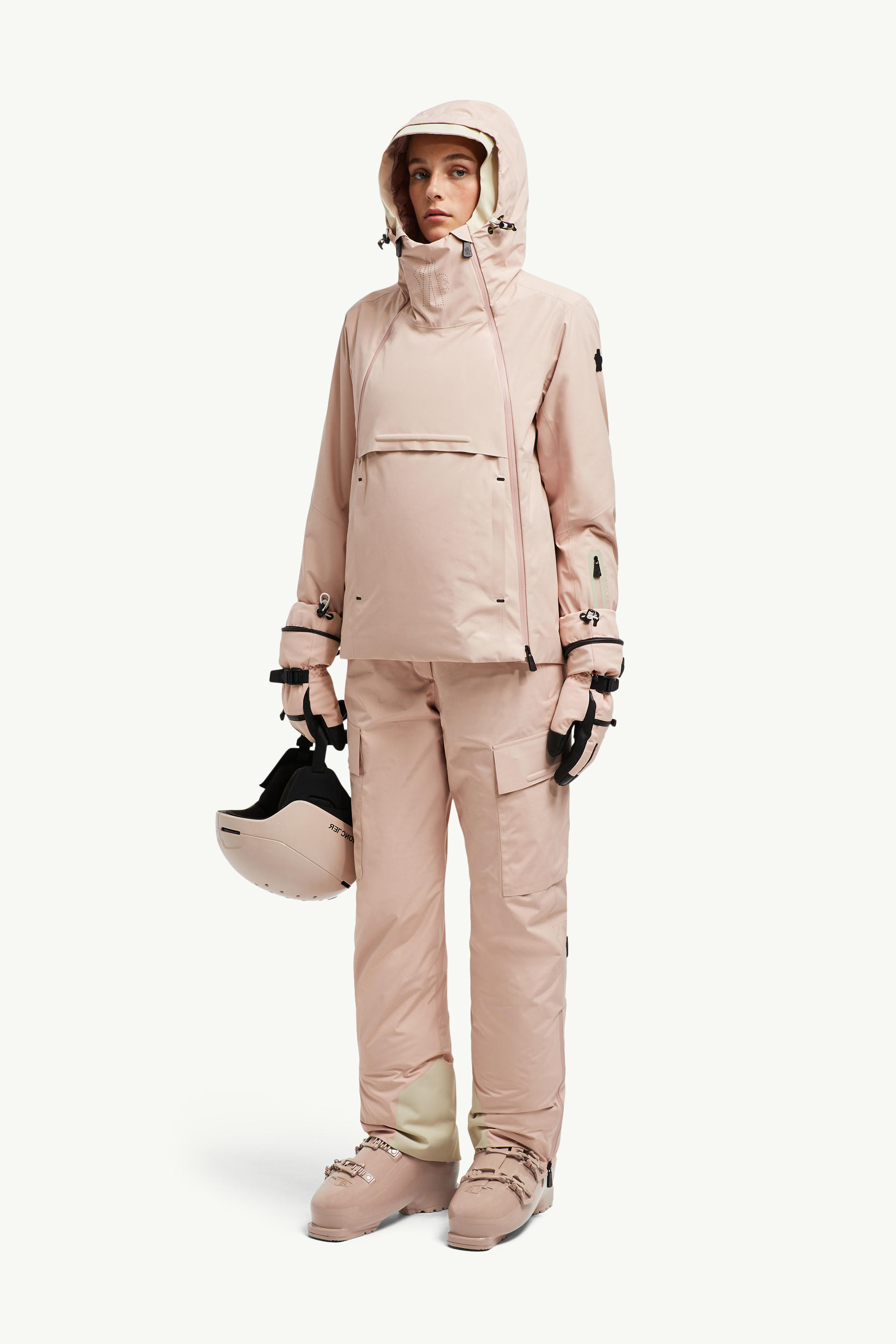 Ampay GORE-TEX Padded Ski Jacket Women Light Pink Moncler 0