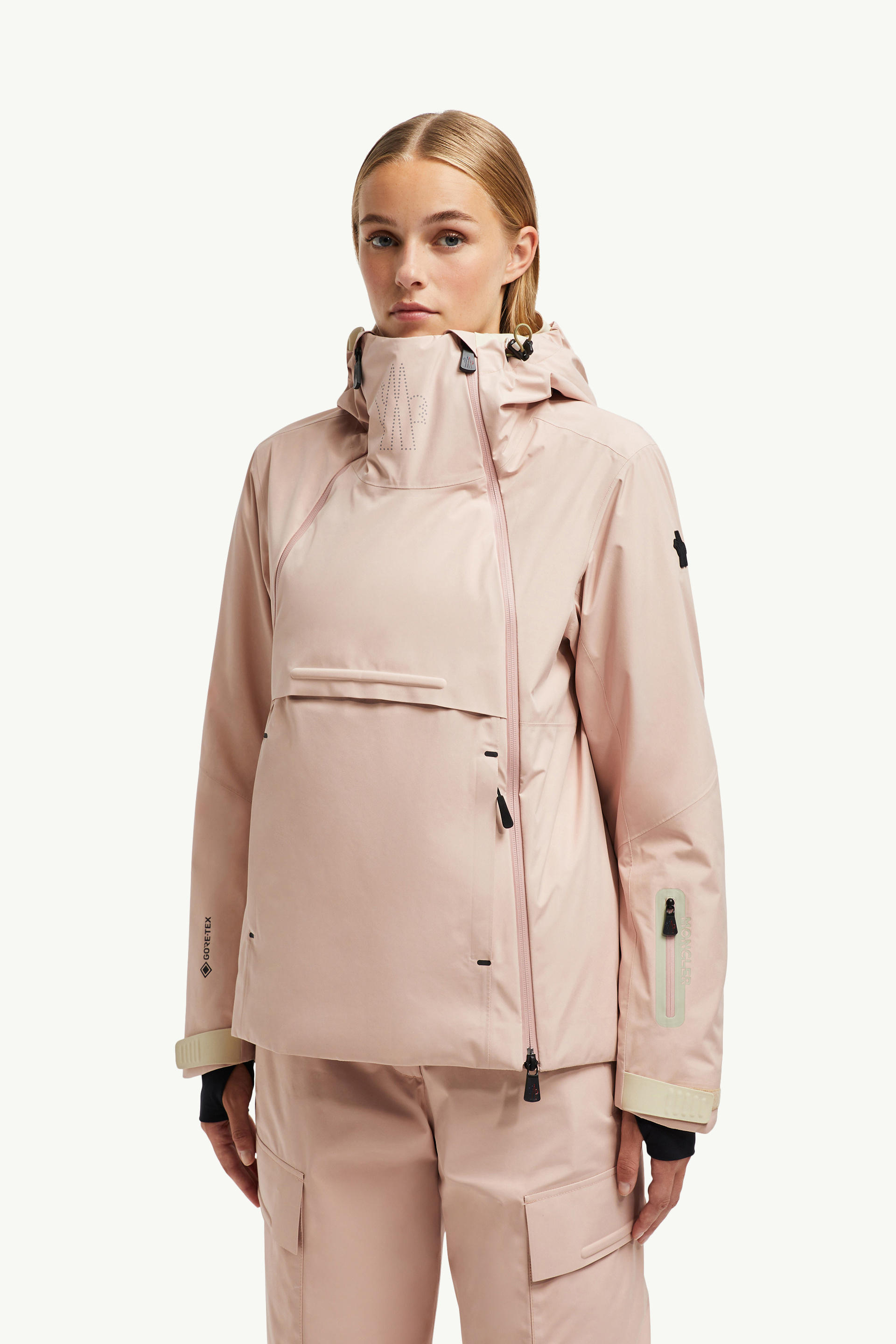 Ampay GORE-TEX Padded Ski Jacket Women Light Pink Moncler 3