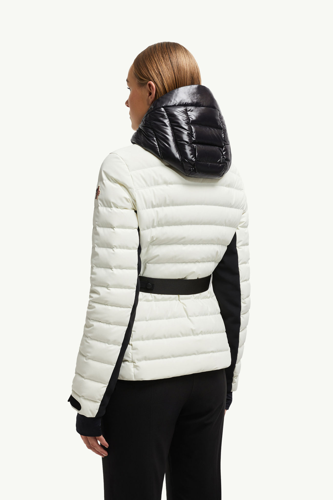 Piumino da sci Bruche con cappuccio Donna Bianco Neve Moncler 4