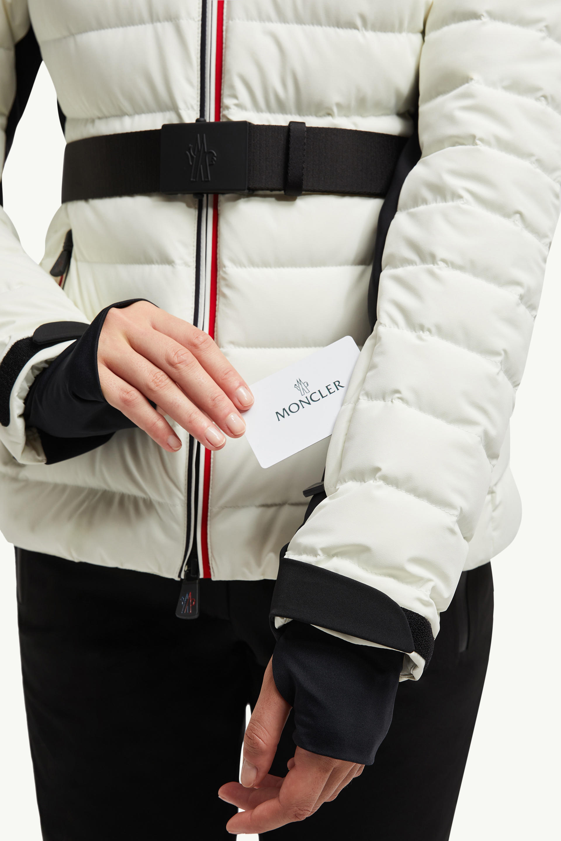 Piumino da sci Bruche con cappuccio Donna Bianco Neve Moncler 7