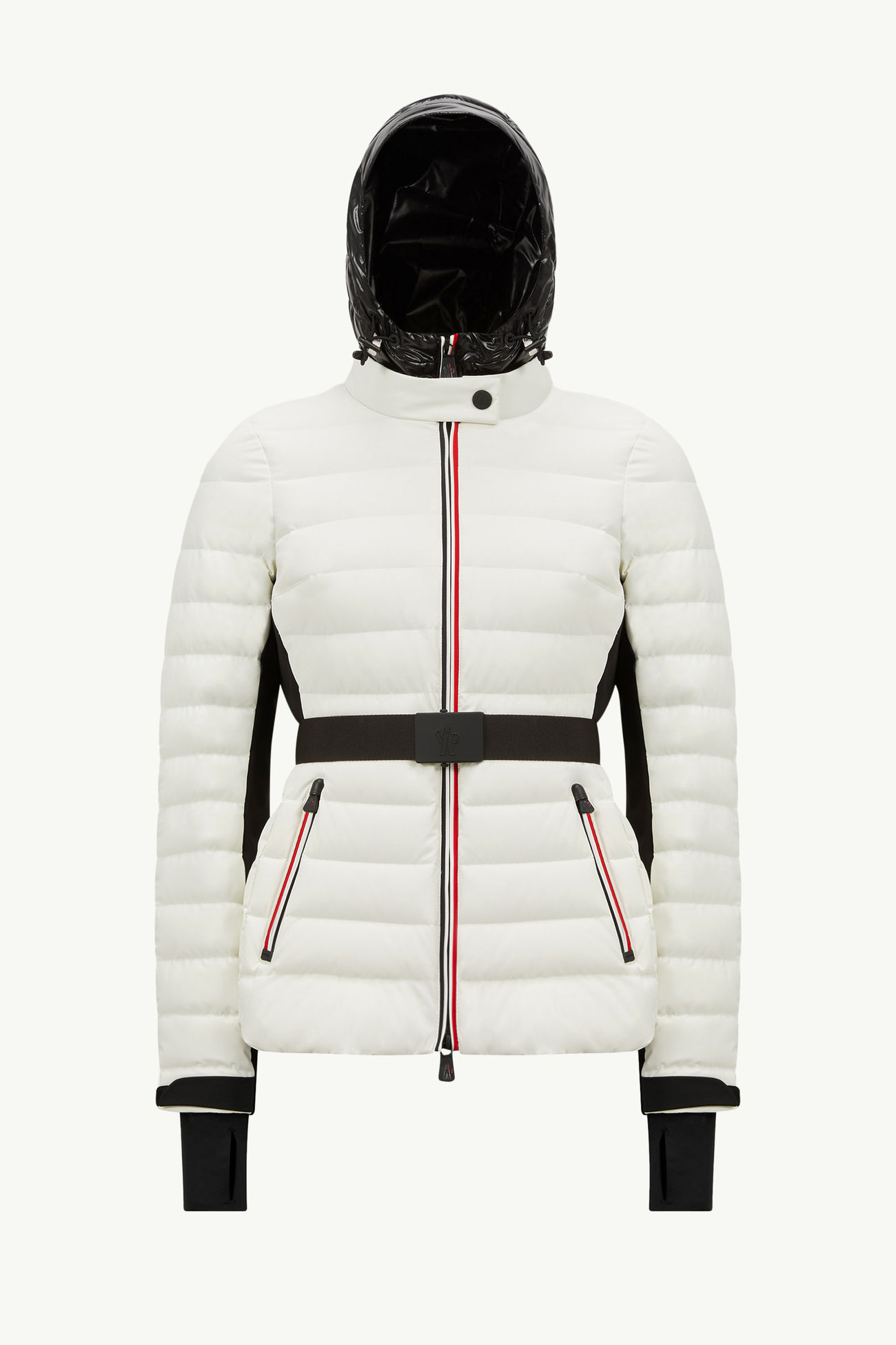Bruche Daunen-Skijacke mit Kapuze Damen Schneeweiß Moncler 2