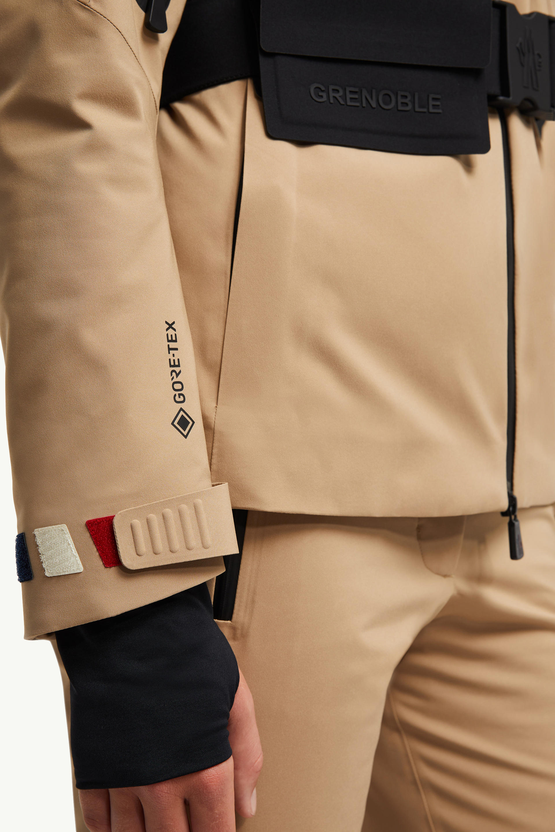 Giacca da sci Vizelle GORE-TEX con orlo in shearling Donna Beige Moncler 7