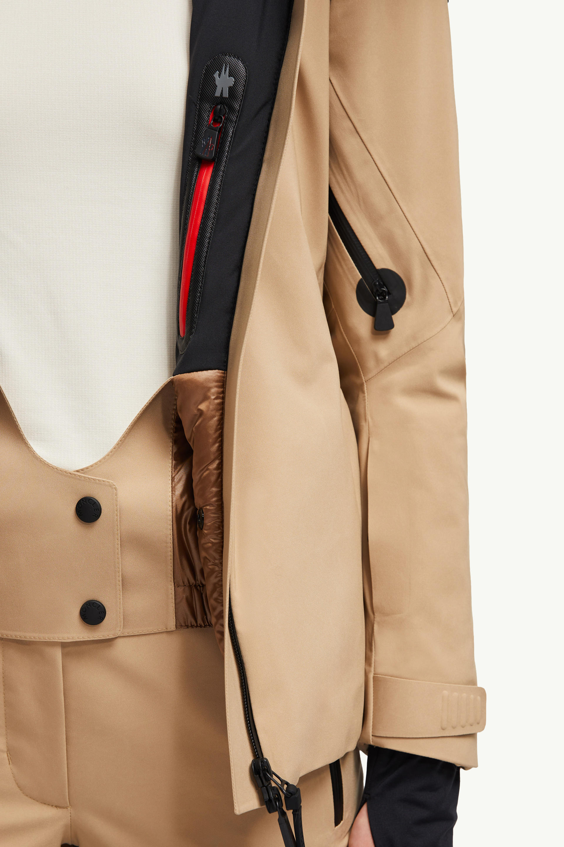 Vizelle GORE-TEX Shearling-Trimmed Ski Jacket Women Beige Moncler 8