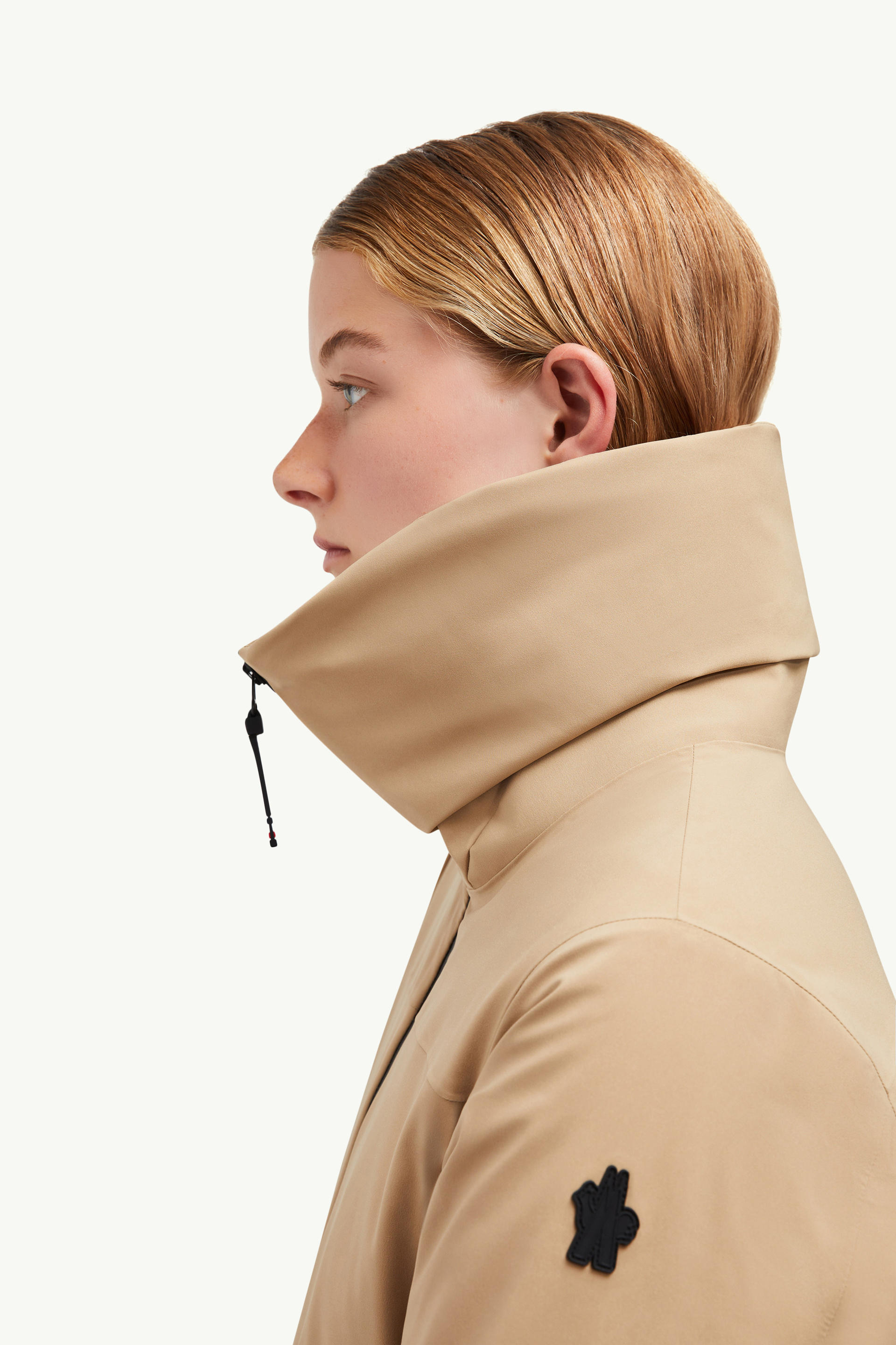 Vizelle GORE-TEX Shearling-Trimmed Ski Jacket Women Beige Moncler 9