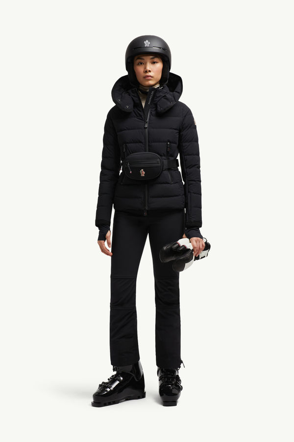 Lamoura Hooded Down Ski Jacket Women Black Moncler 0