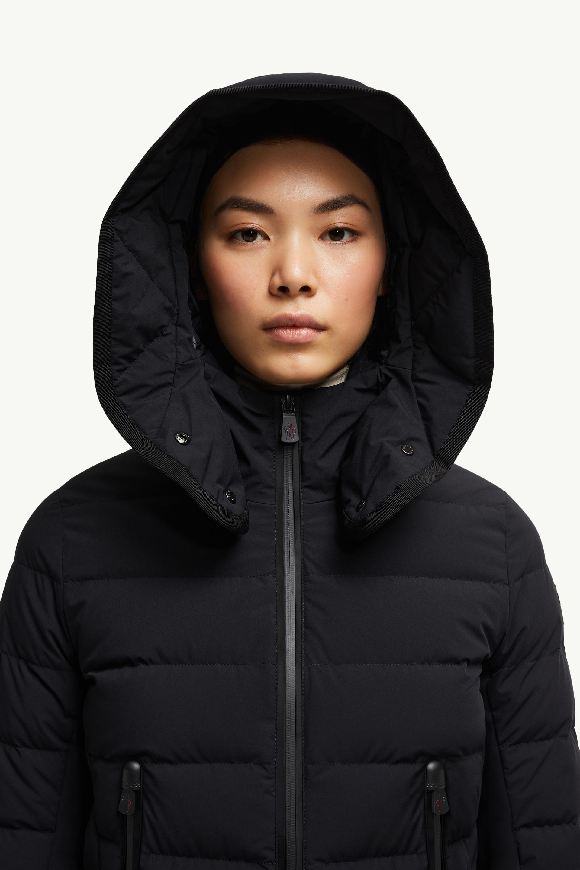 Lamoura Hooded Down Ski Jacket Women Black Moncler 1