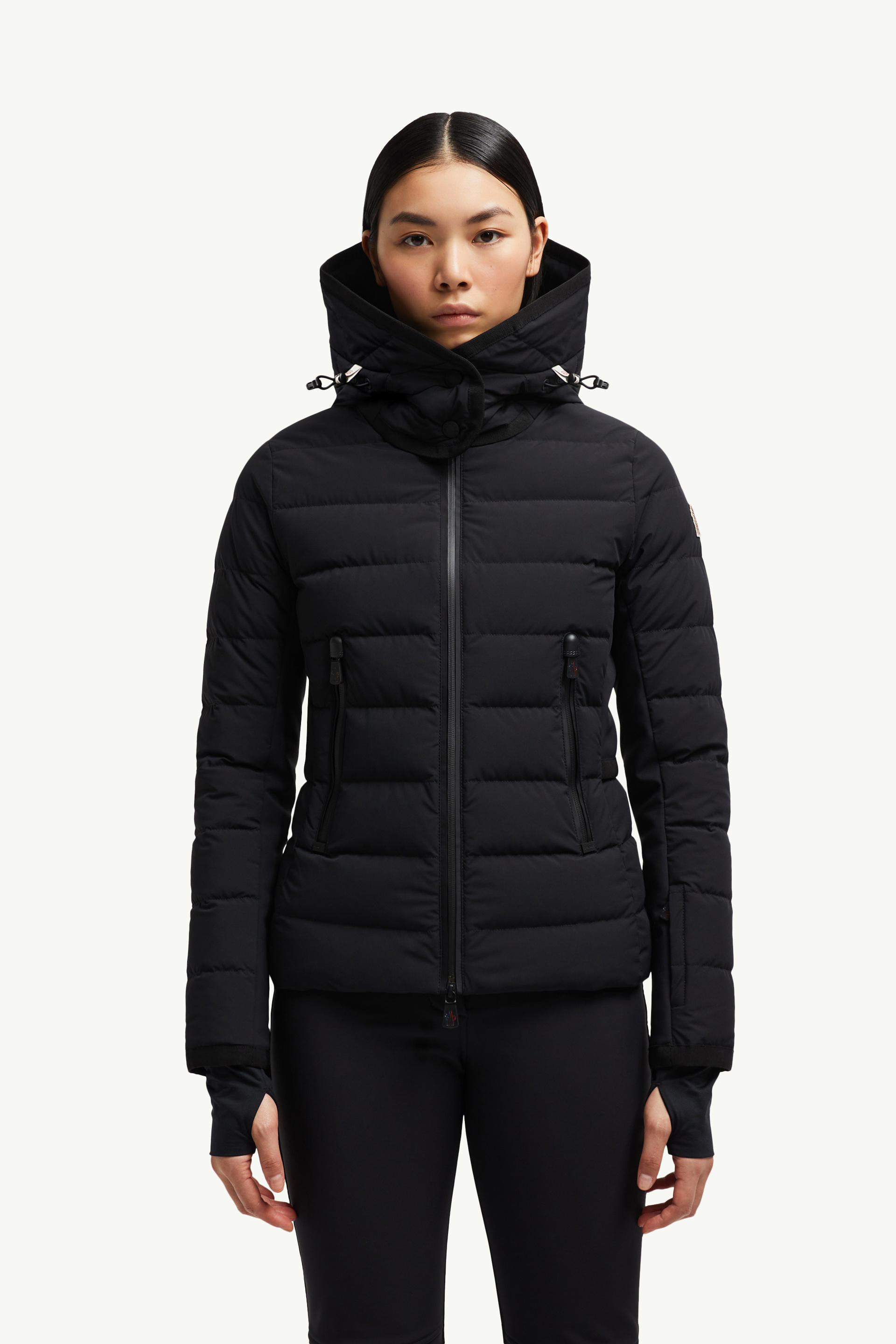 Lamoura Hooded Down Ski Jacket Women Black Moncler 3