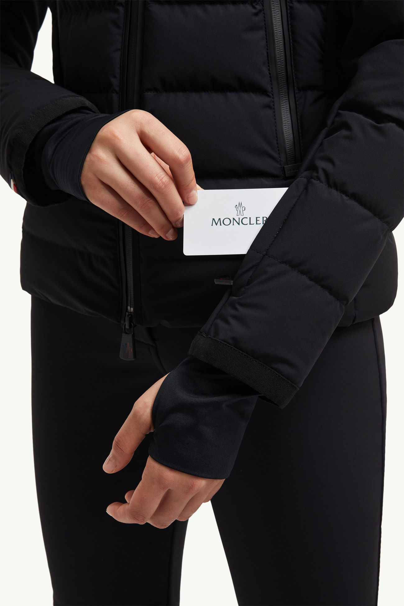 Chaqueta plumífero de esquí con capucha Lamoura Mujer Negro Moncler 7