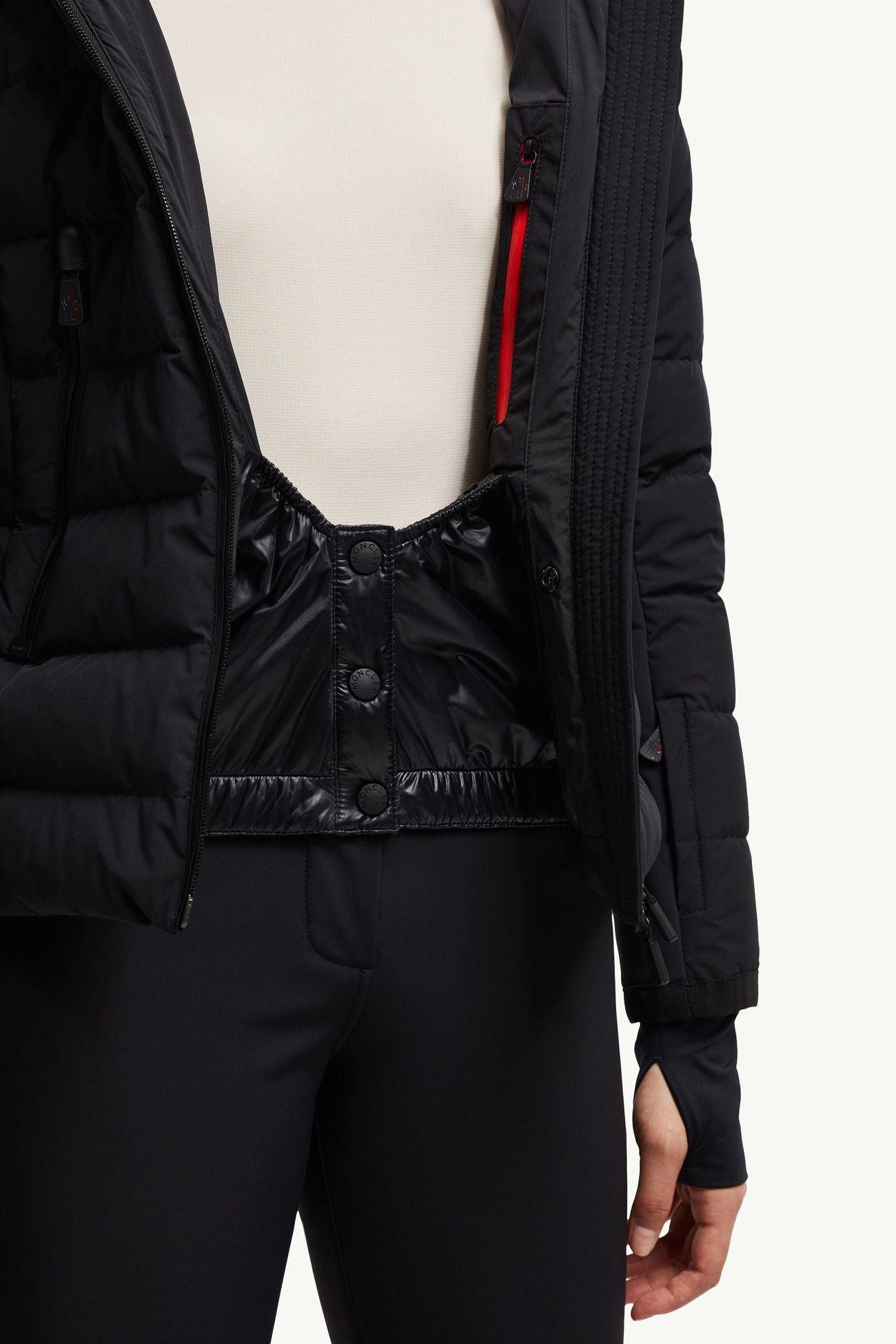 Chaqueta plumífero de esquí con capucha Lamoura Mujer Negro Moncler 8
