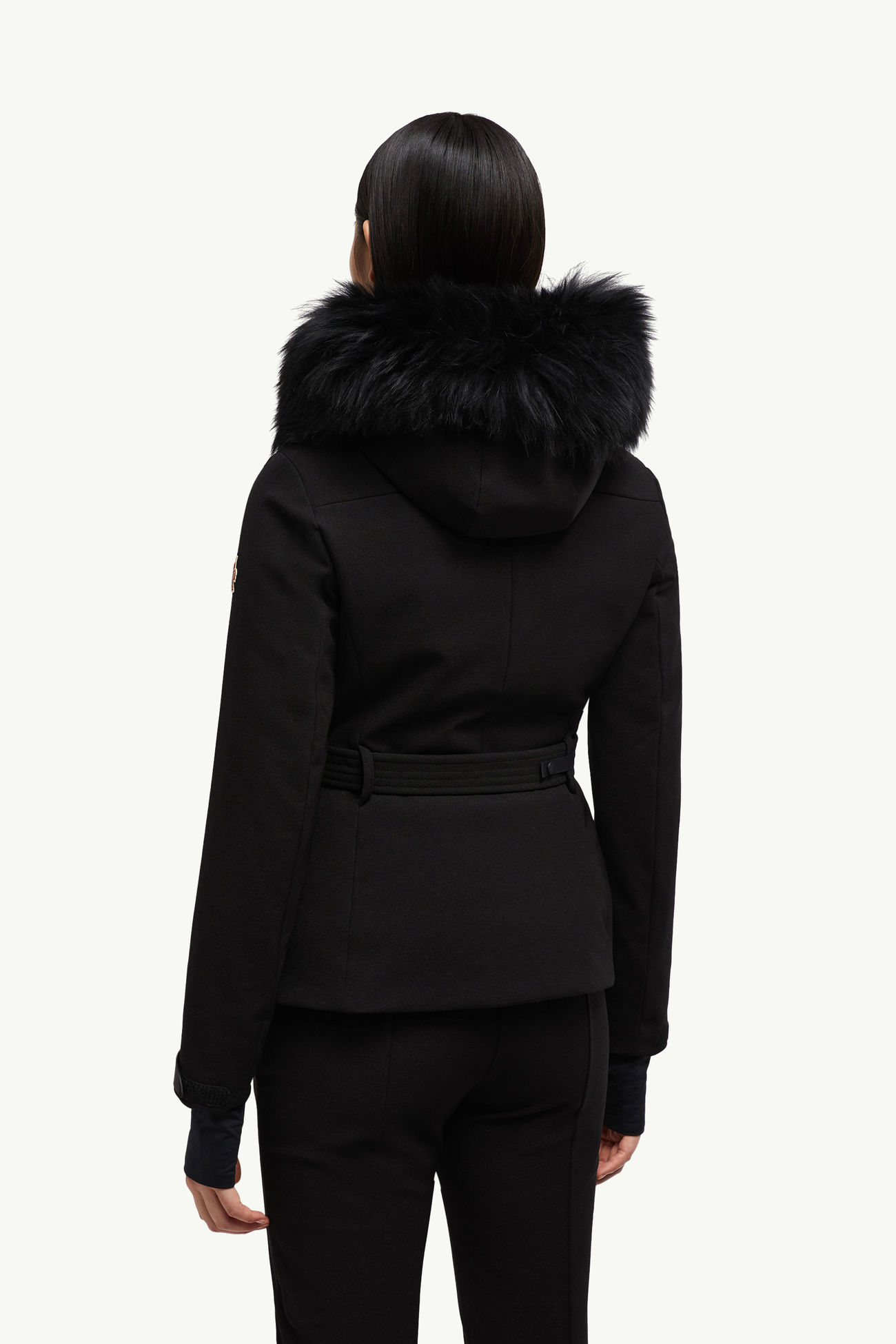 Bauges连帽羊毛羽绒滑雪夹克外套 女士 黑色 Moncler 4