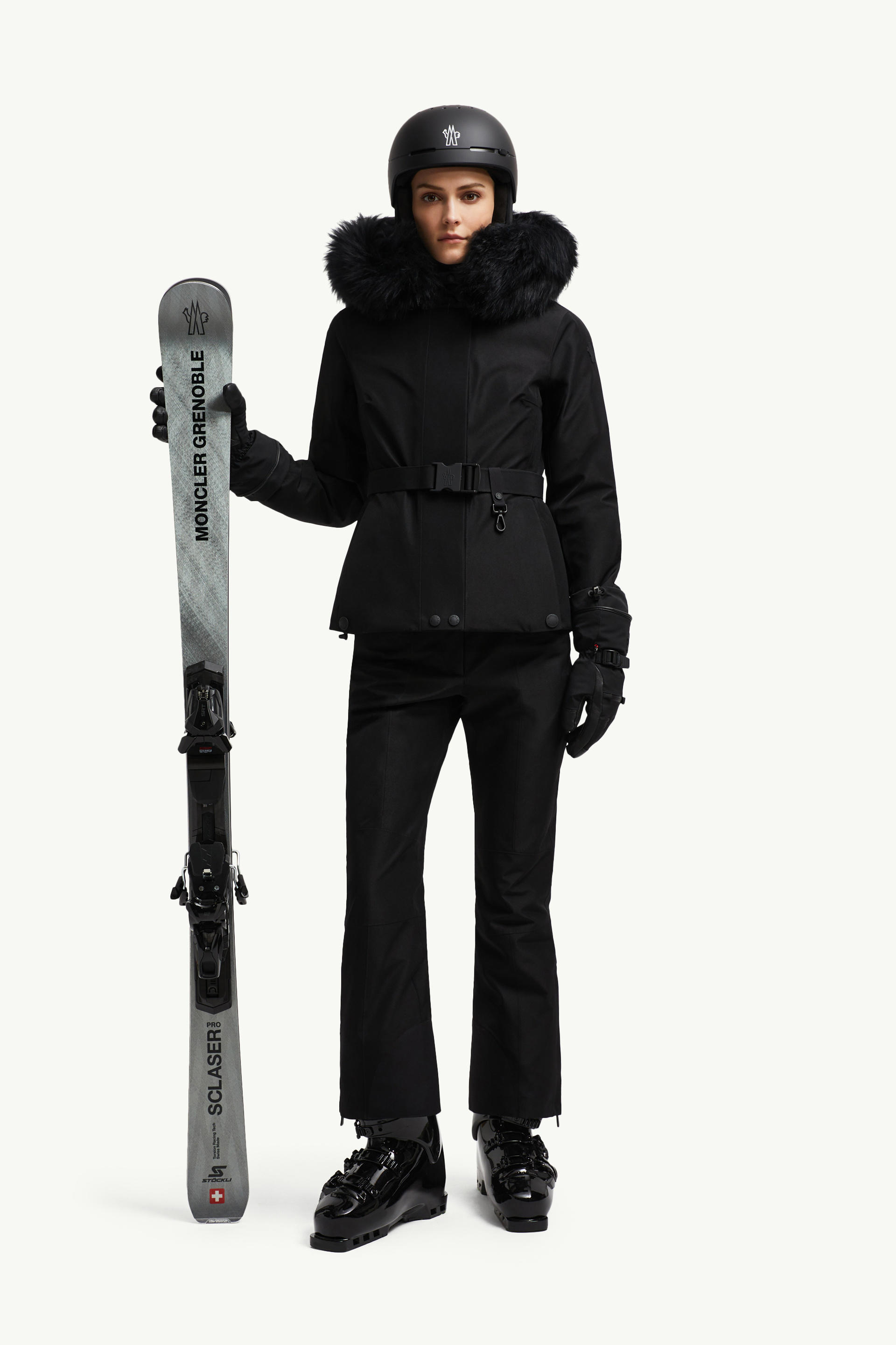 Laplance GORE-TEX羔羊毛飾邊滑雪外套 女士 黑色 Moncler 0