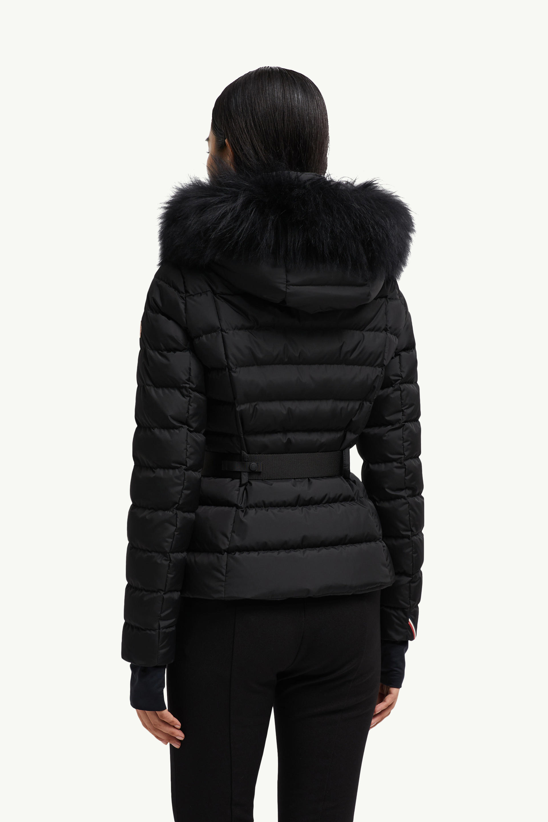 Beverley Hooded Down Ski Jacket Women Black Moncler 4