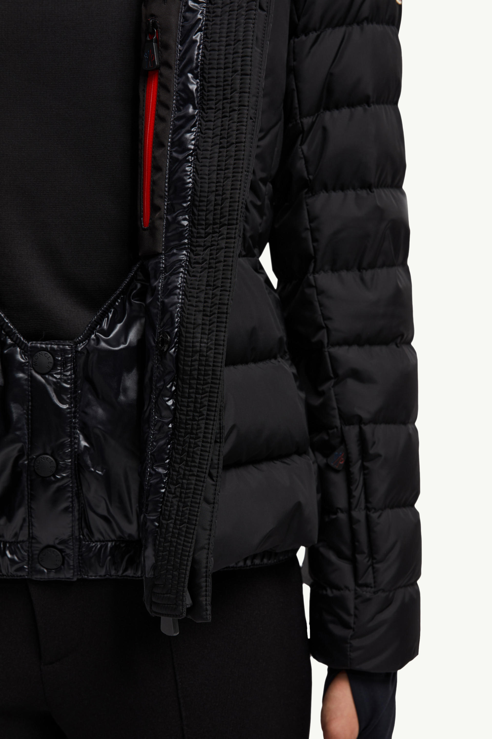 Beverley Hooded Down Ski Jacket Women Black Moncler 6