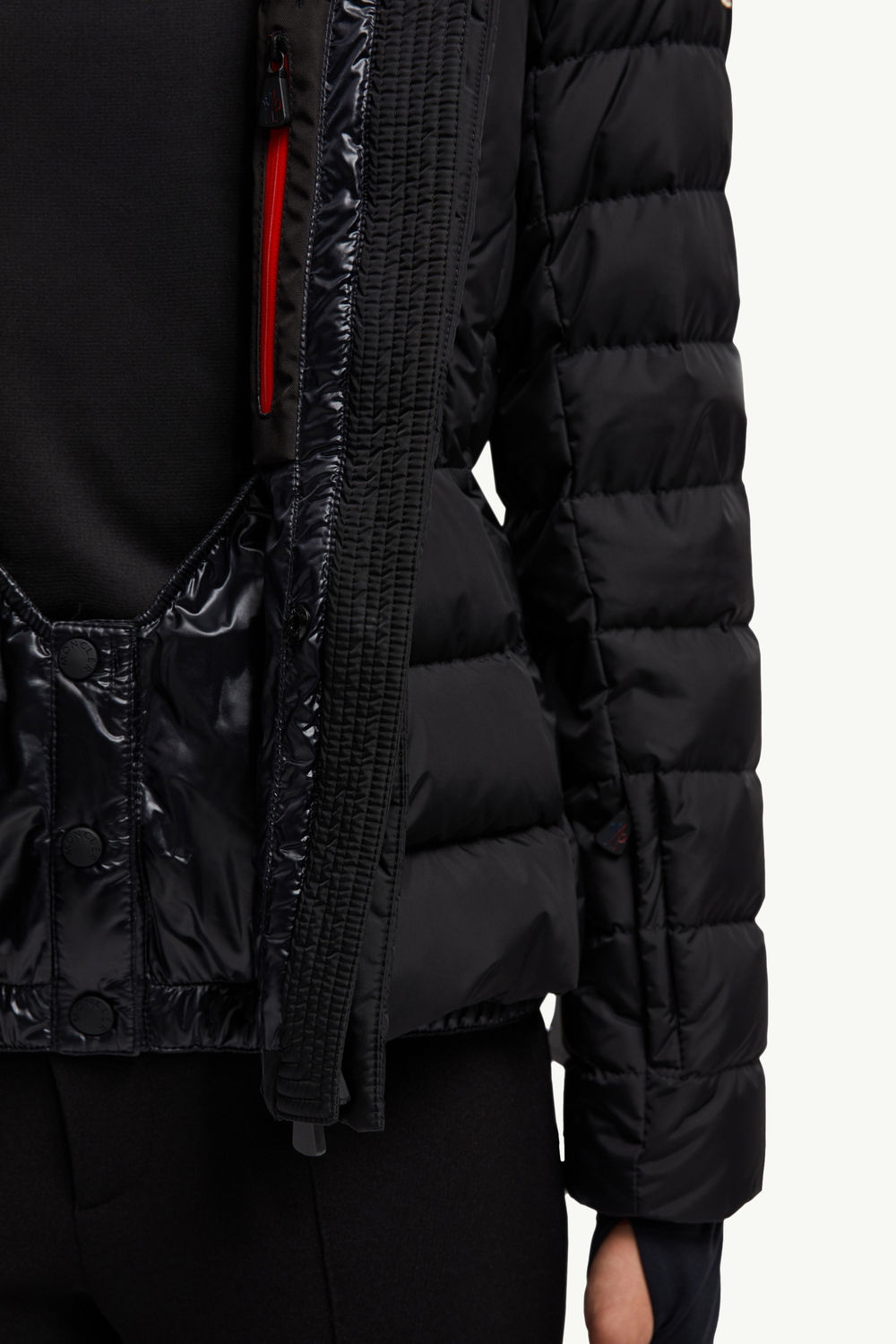 Beverley連帽羔羊毛羽絨滑雪外套 女士 黑色 Moncler 6