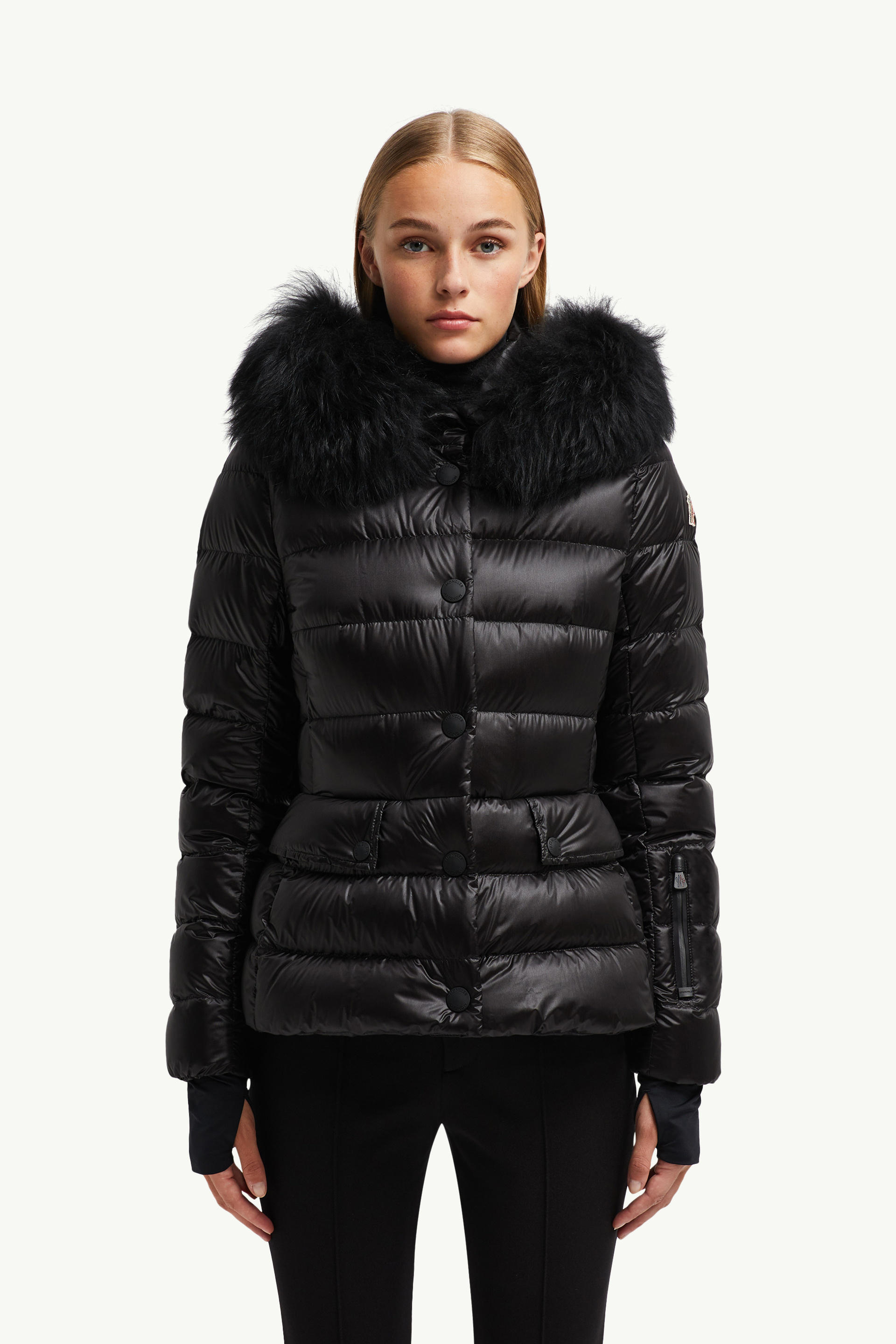 Armoniques Short Down Jacket Women Black Moncler 3