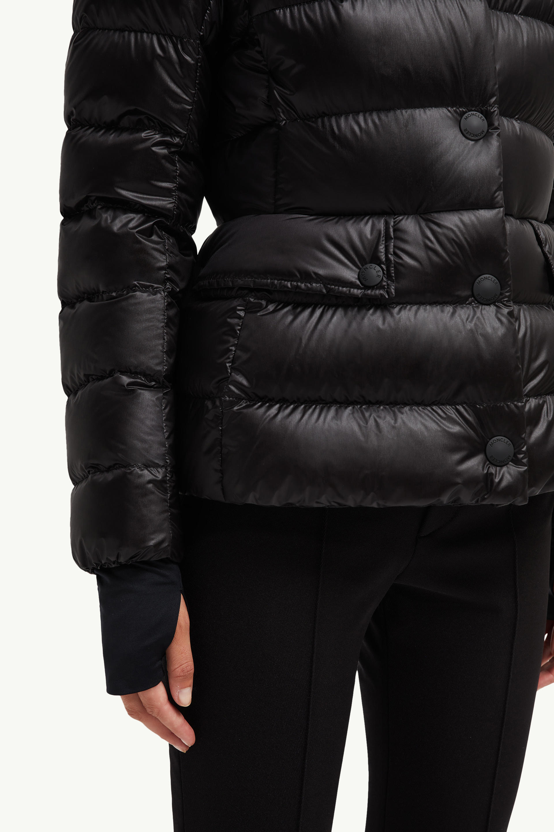 Armoniques Short Down Jacket Women Black Moncler 5