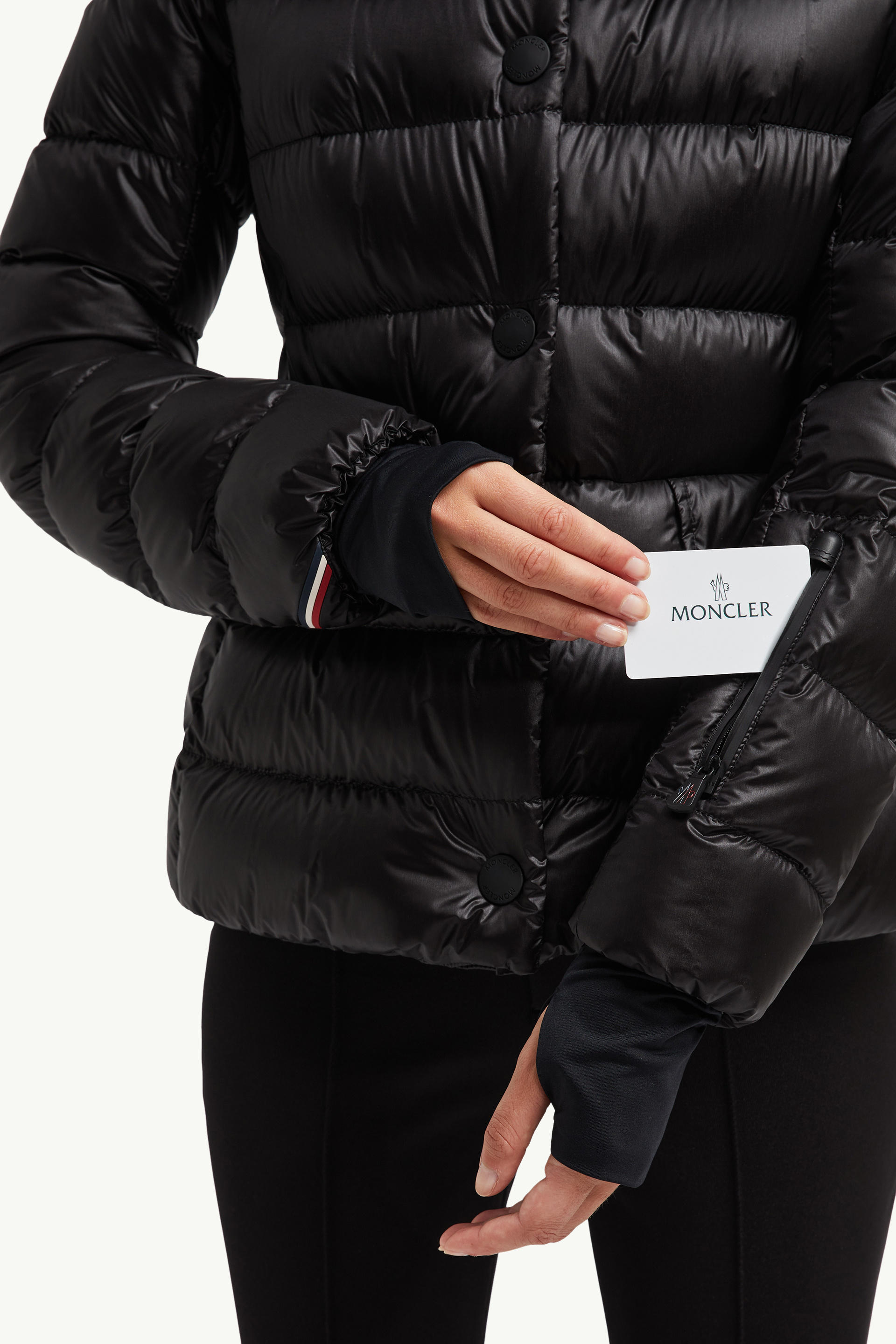 Armoniques Short Down Jacket Women Black Moncler 8
