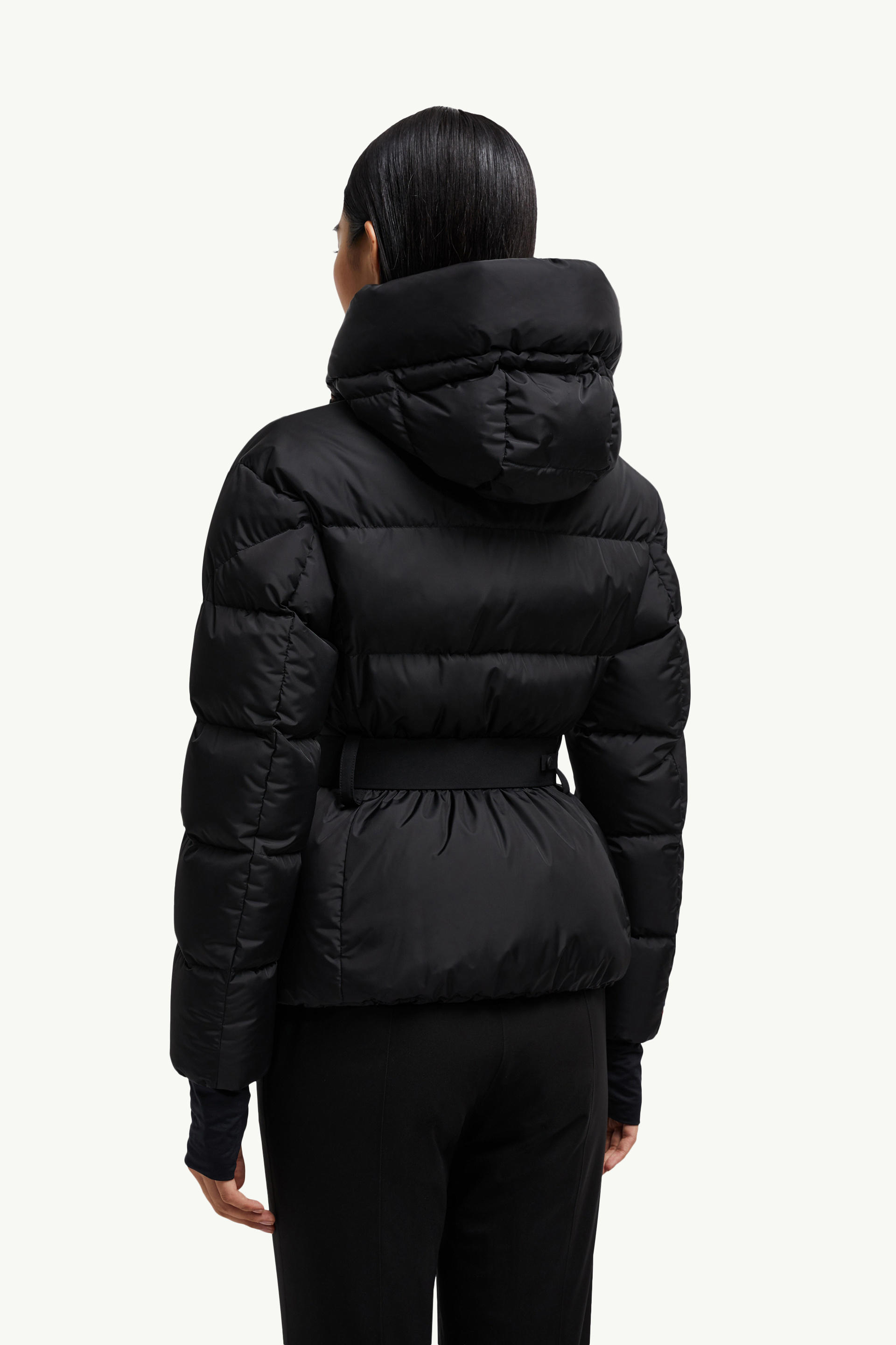 Bouquetin Hooded Down Ski Jacket Women Black Moncler 4