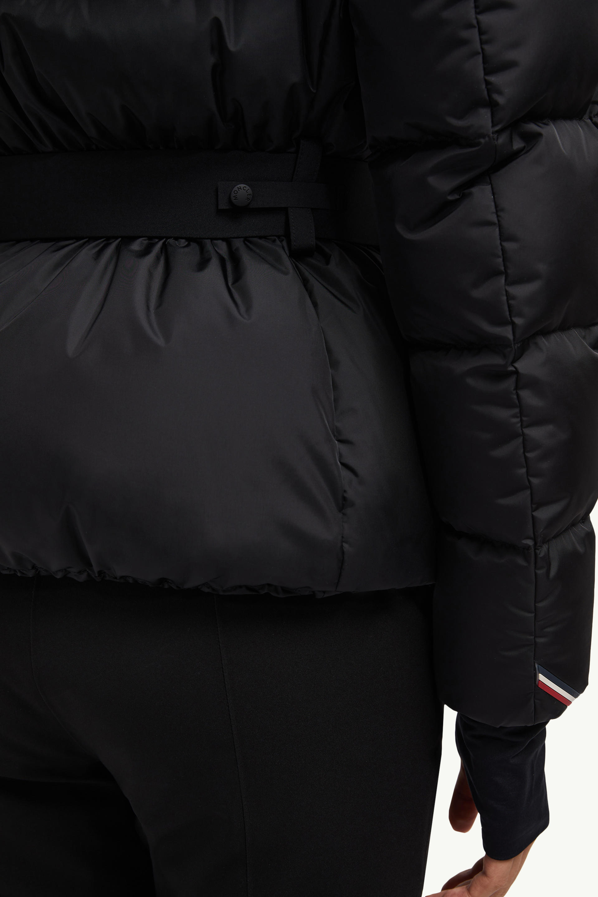 Bouquetin Hooded Down Ski Jacket Women Black Moncler 9