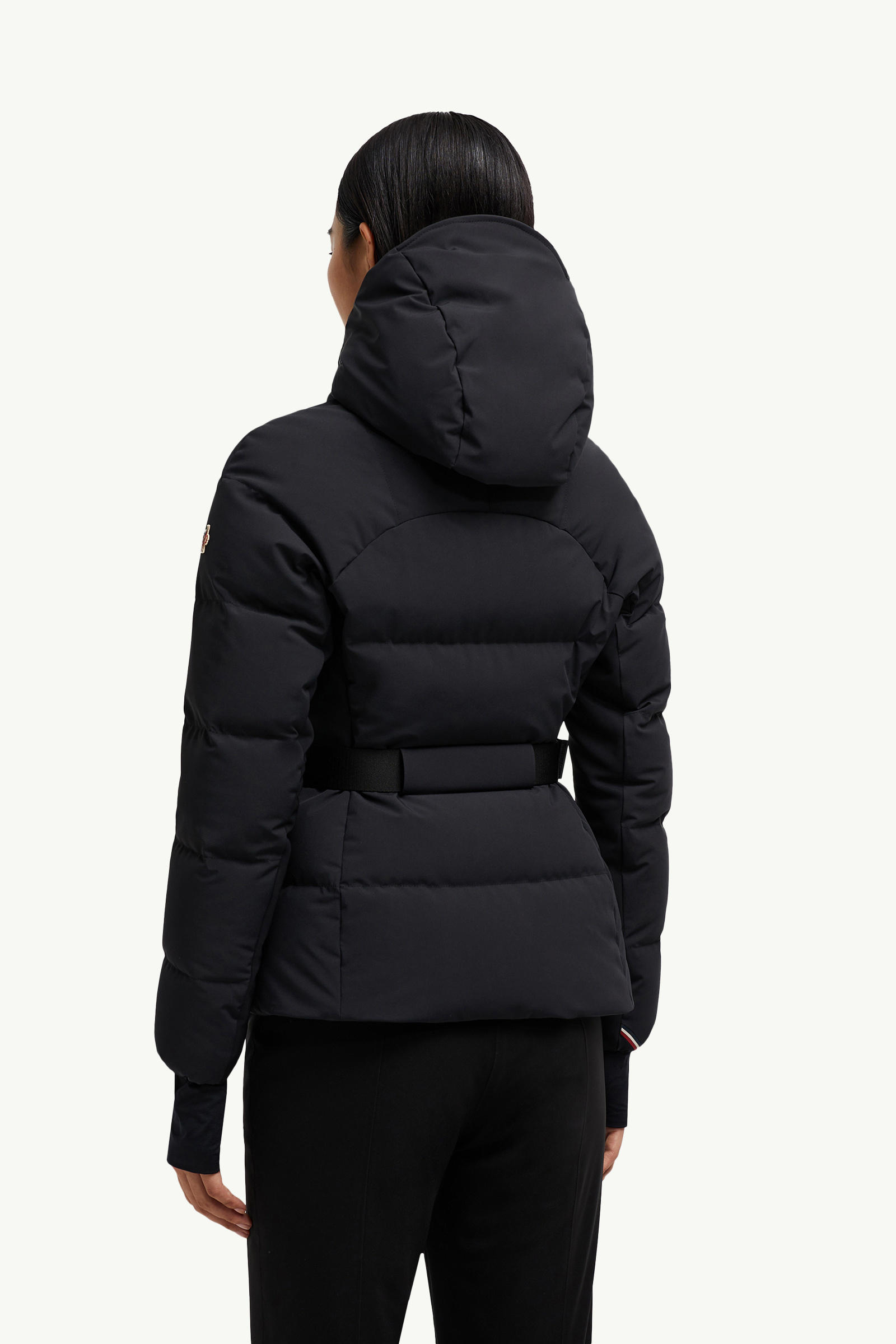 Guyane Hooded Down Ski Jacket Women Black Moncler 4