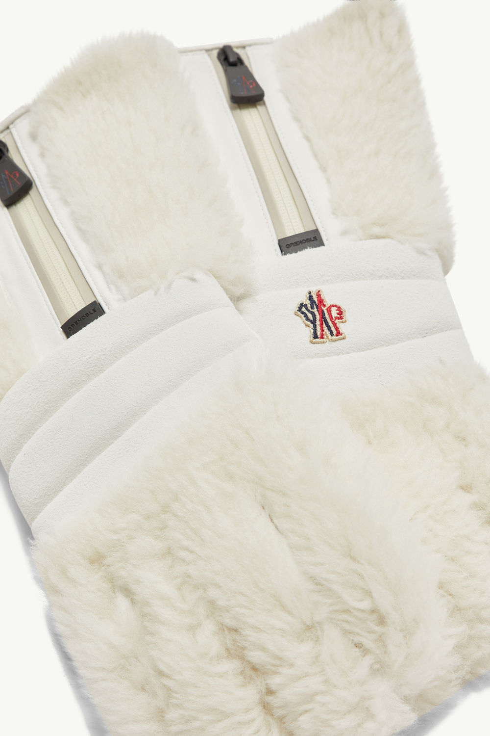Shearling Handschuhe Damen Weiß Moncler 2