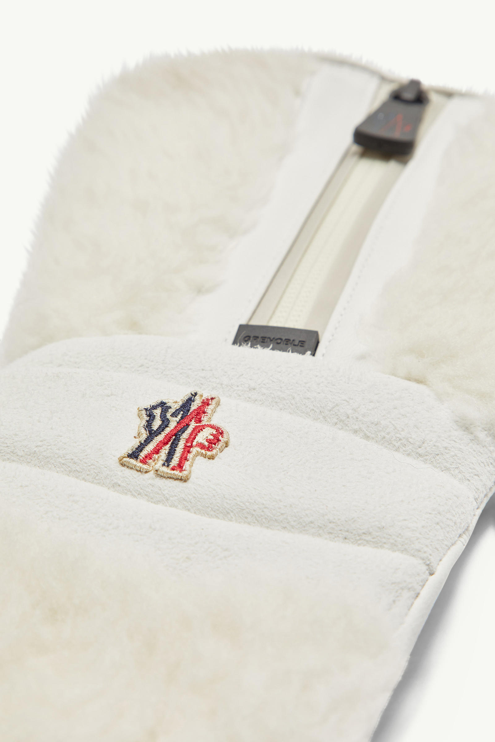 Shearling Gloves Women White Moncler 4