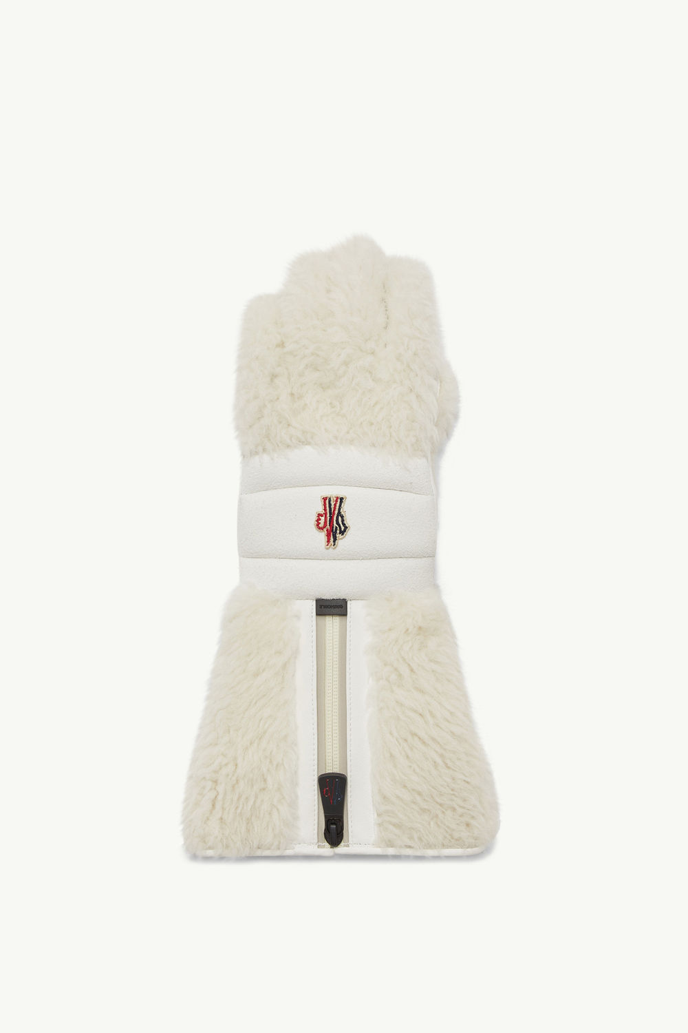 Shearling Handschuhe Damen Weiß Moncler 0