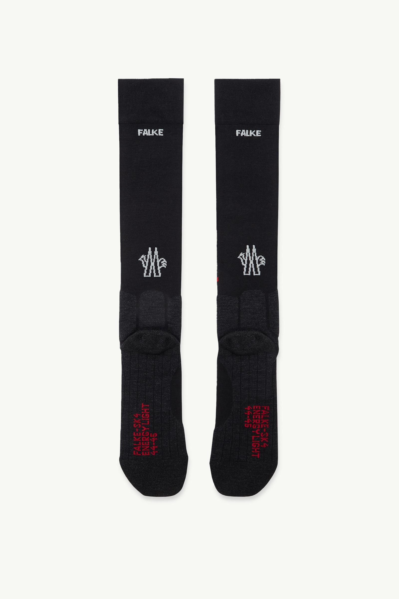 Technical Wool Blend Socks Women Dark Gray Moncler 1