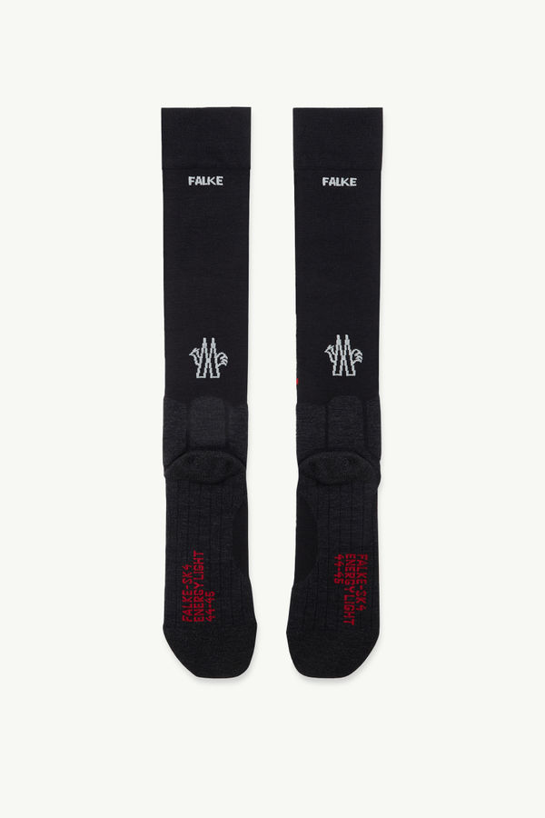 Technical Wool Blend Socks Women Dark Gray Moncler 1