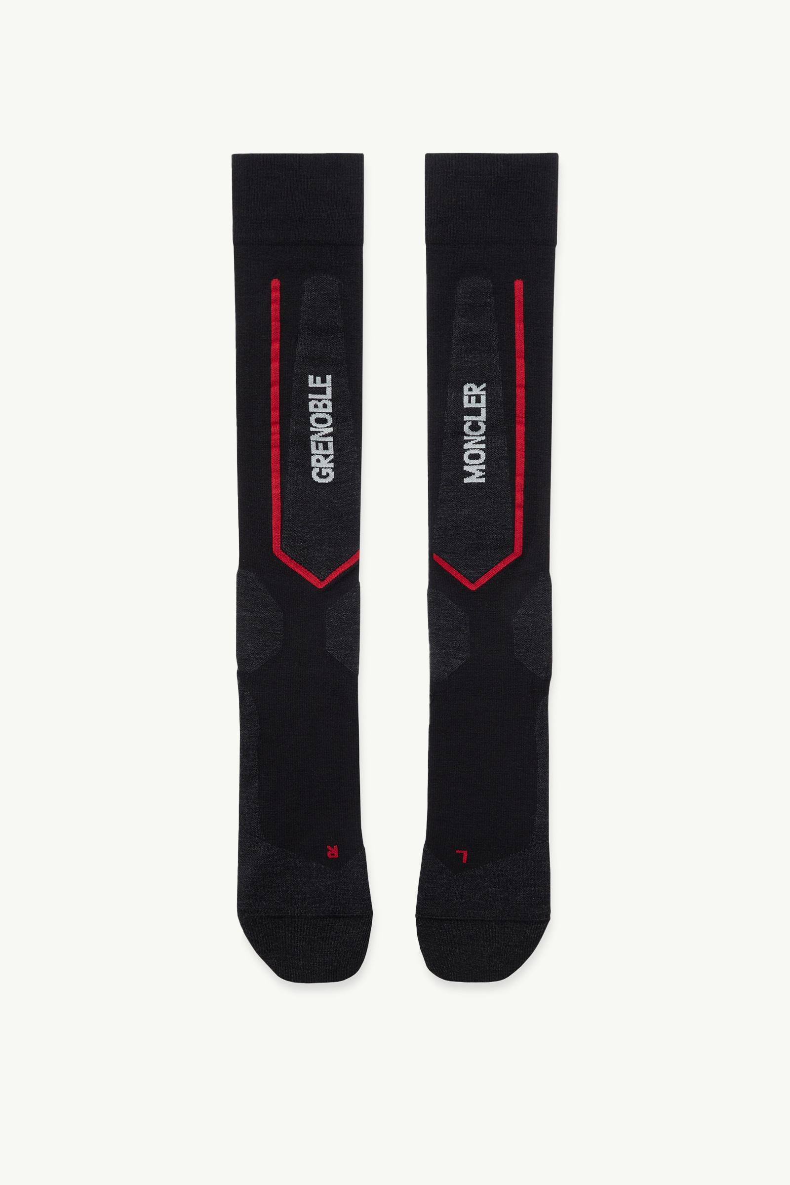 Dark Grey Technical Wool Blend Socks - Ski Accessories for Women
