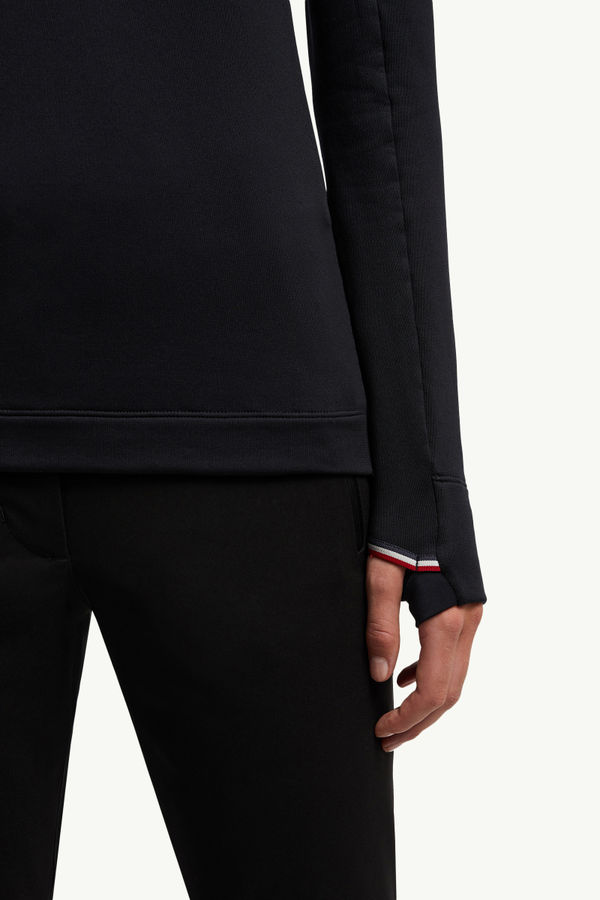 Col roulé en jersey Femmes Noir Moncler 6