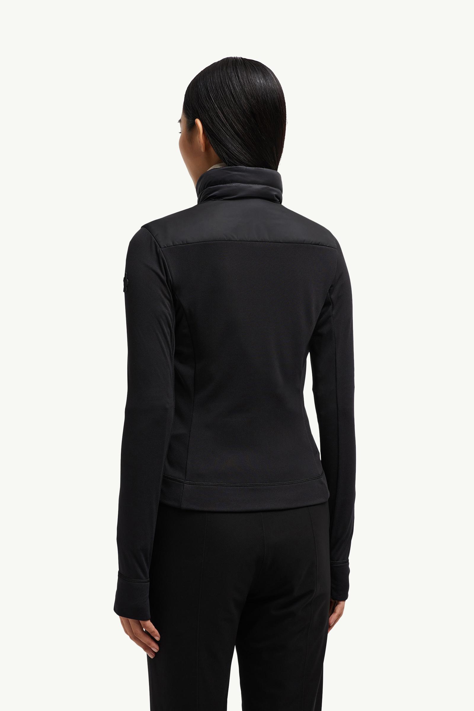 Black Padded Polartec® Zip-Up Sweatshirt - Skiwear for Women