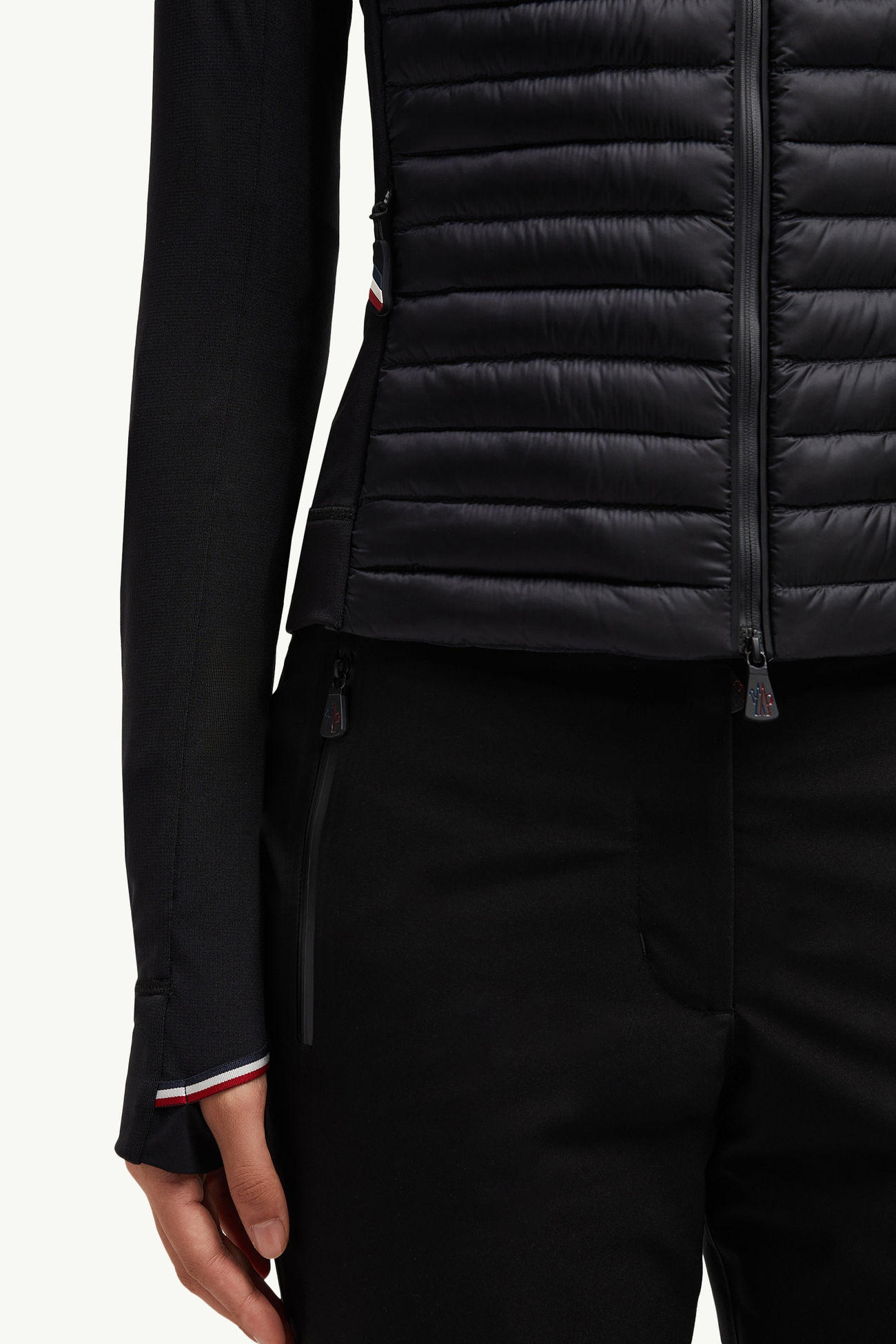 Sweat zippé en Polartec® matelassé Femmes Noir Moncler 6