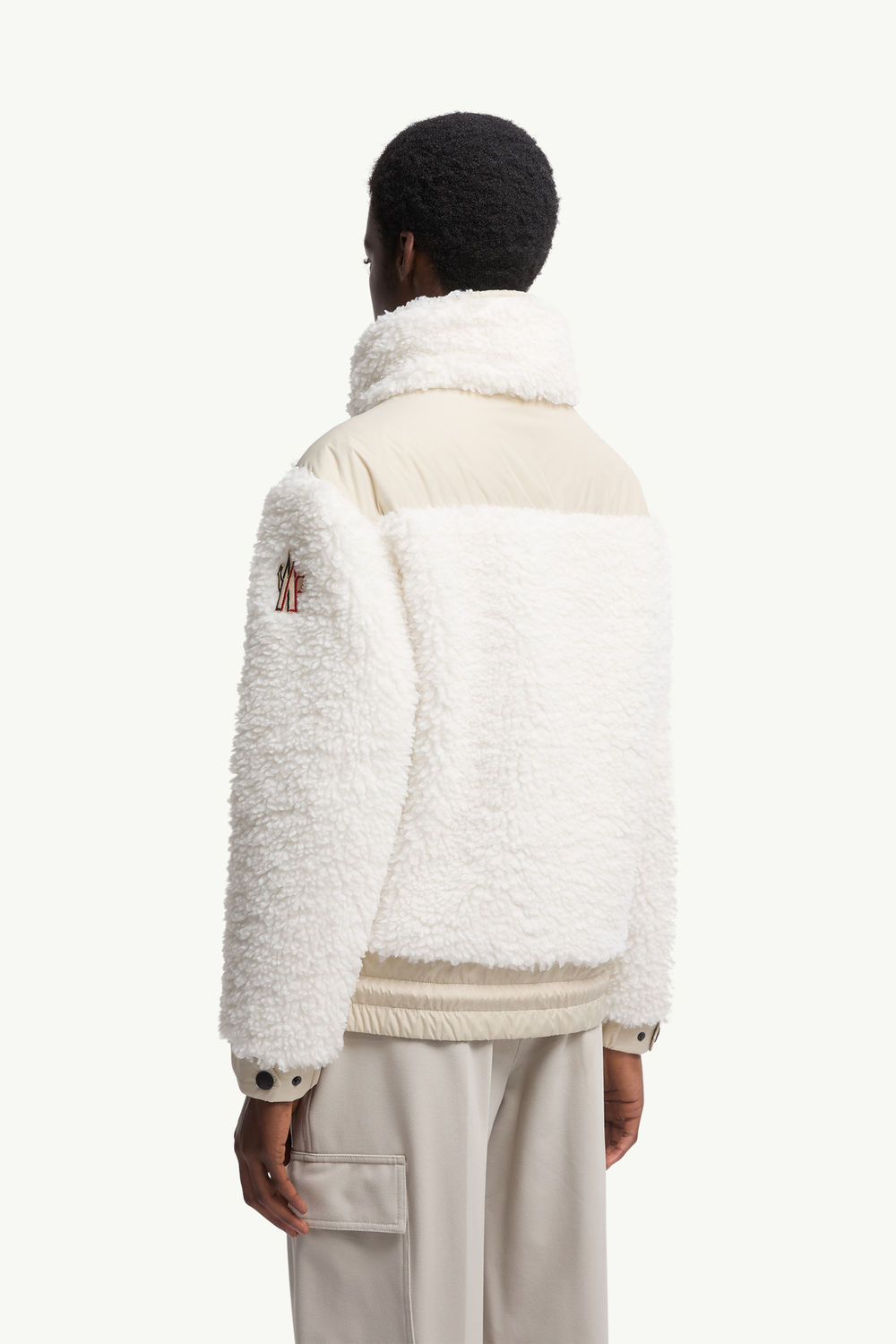 Padded Teddy Zip-Up Cardigan Women White Moncler 4