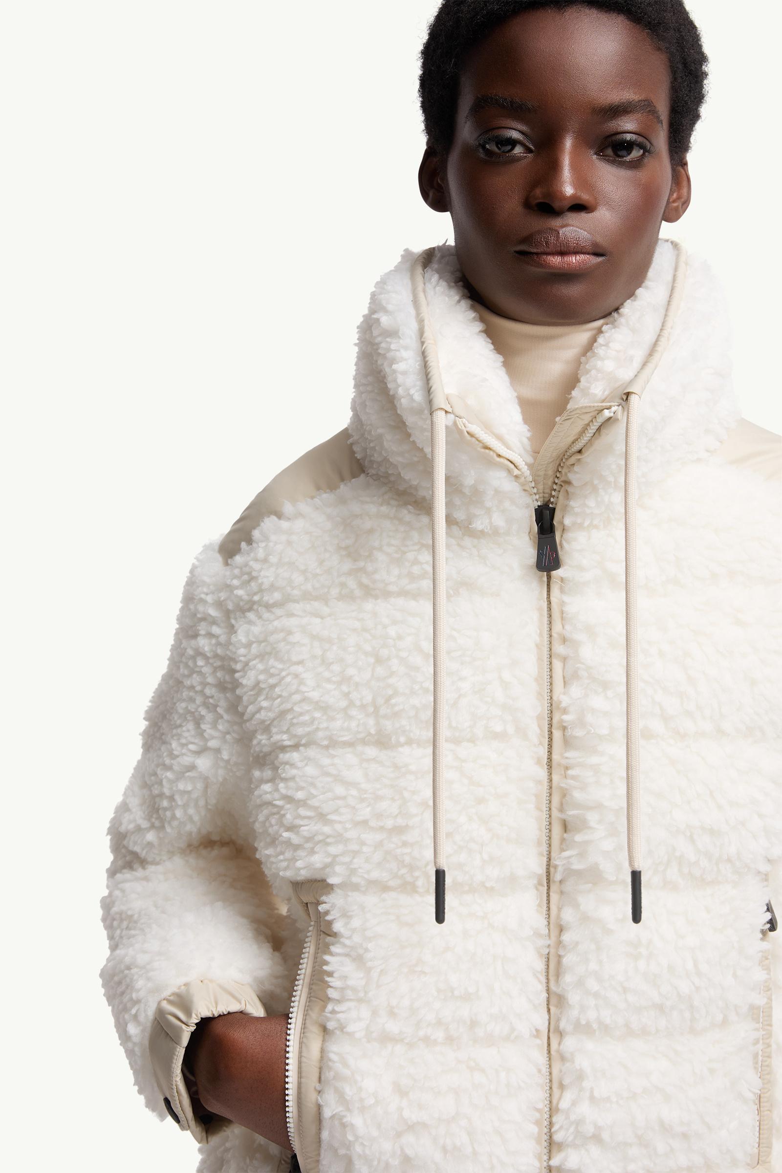 MONCLER Teddyドッグジレ White Padded Teddy Zip-Up Cardigan - Sweatshirts for Women