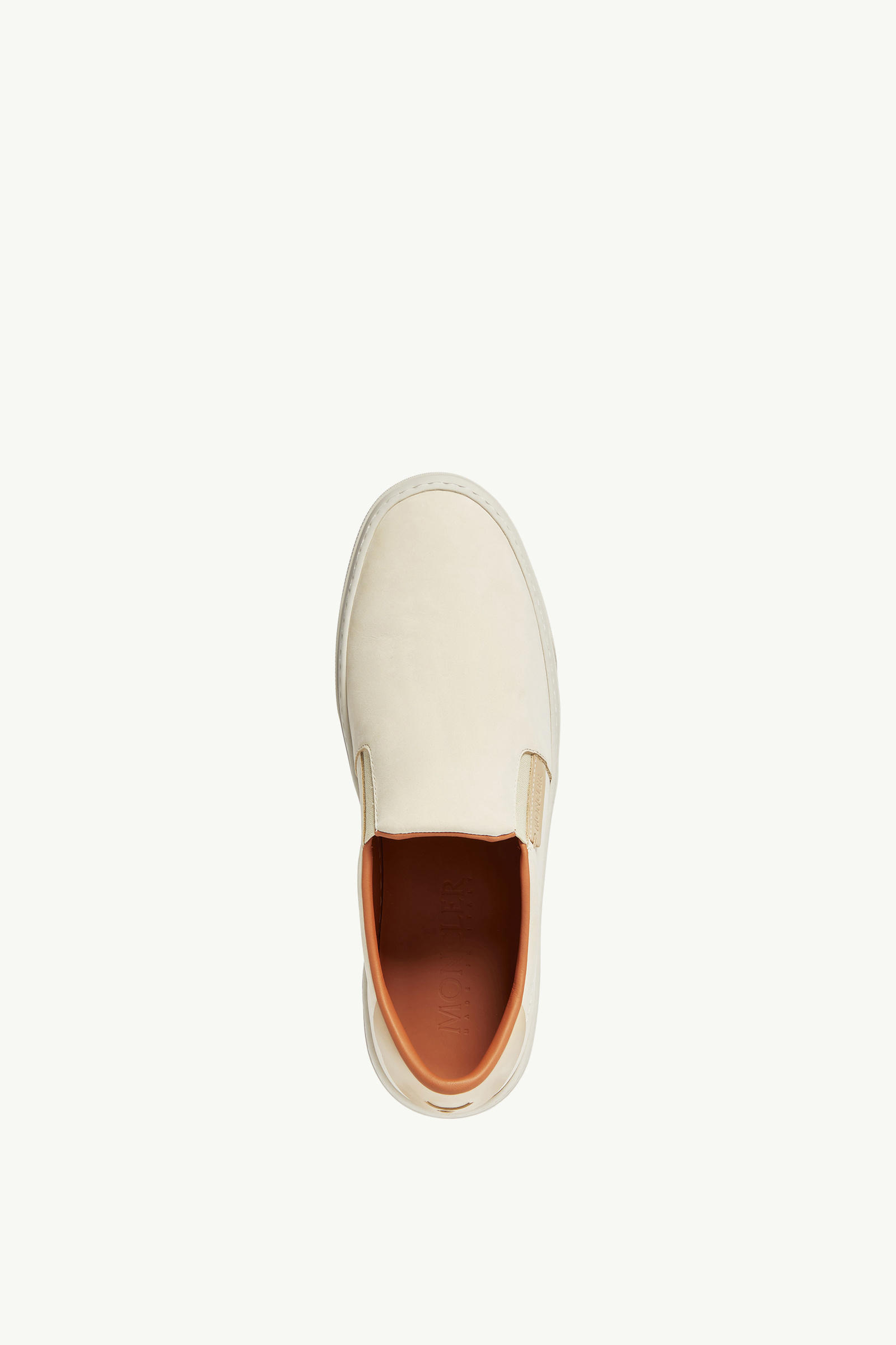 Monclub Leather Sneakers Men Light Beige Moncler 4