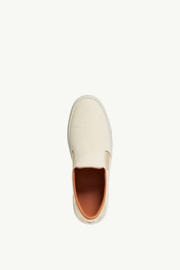 Sneakers Monclub en cuir Hommes Beige Clair Moncler 4