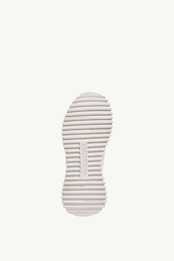 Sneaker Pacey in nylone e pelle scamosciata Uomo Bianco Latte Moncler 4
