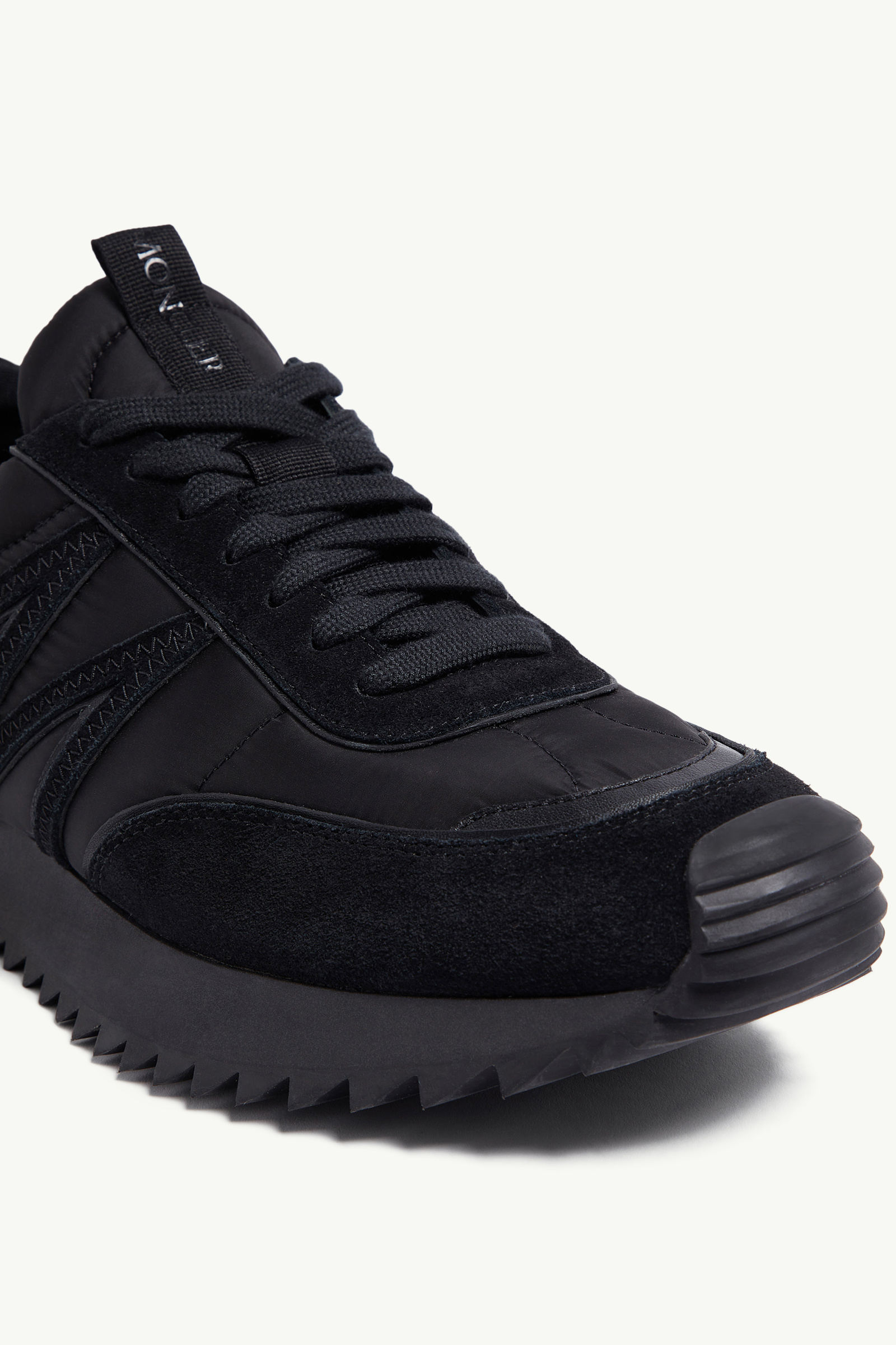 Pacey Nylon & Suede Sneakers Men Black Moncler 2
