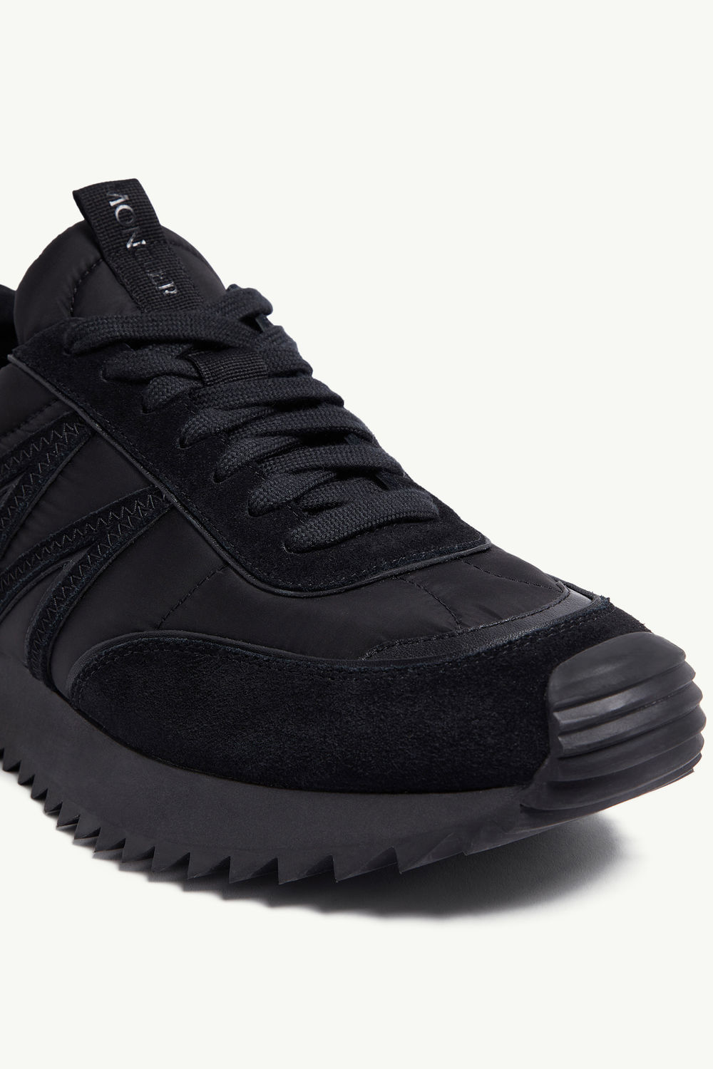 Pacey Nylon & Suede Trainers Men Black Moncler 2