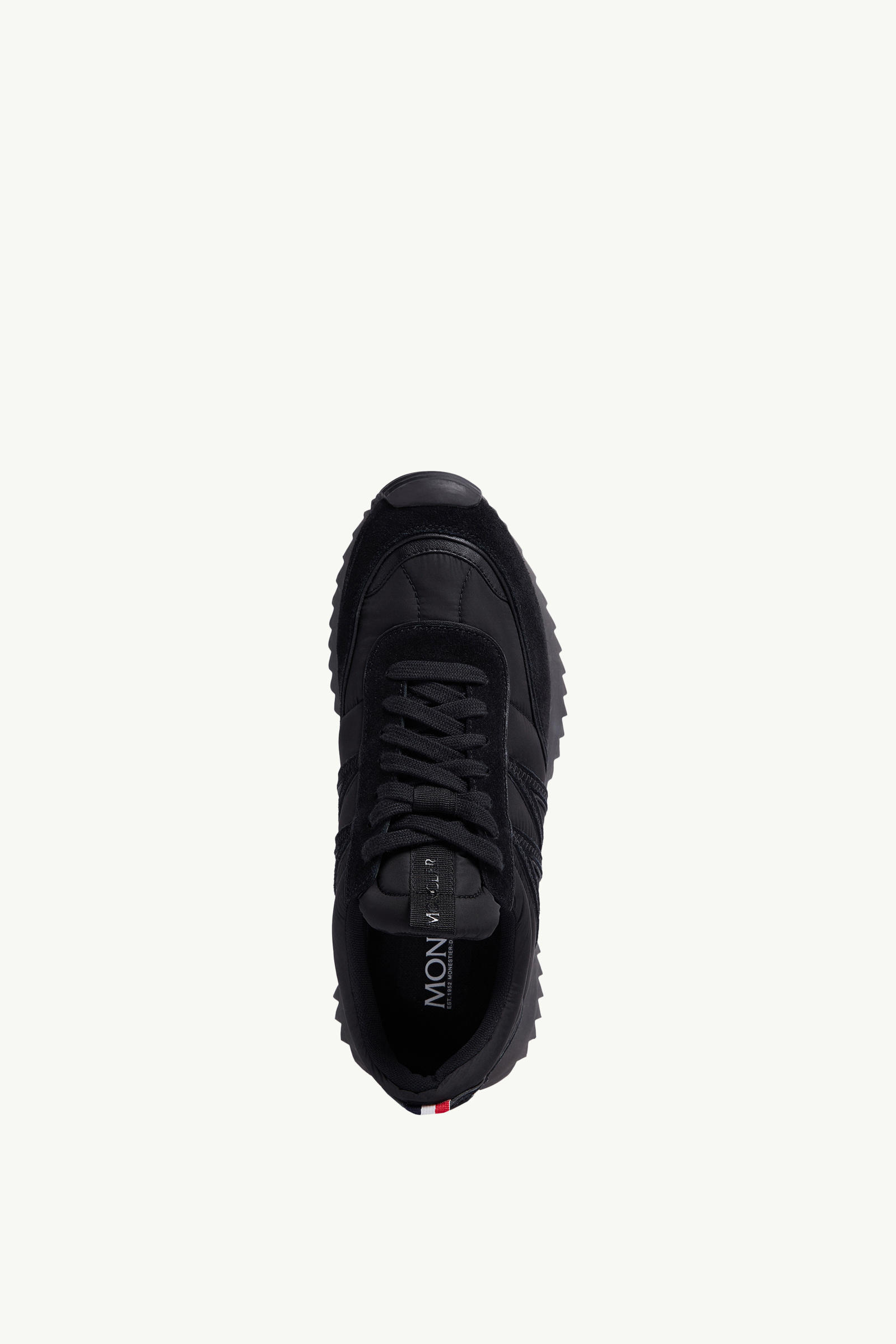 Pacey Nylon & Suede Sneakers Men Black Moncler 4