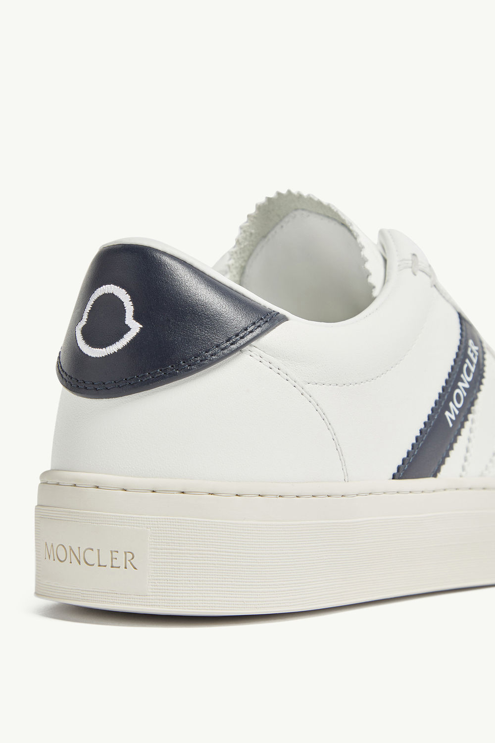 Monaco M Leather Trainers Men Optical White Moncler 3