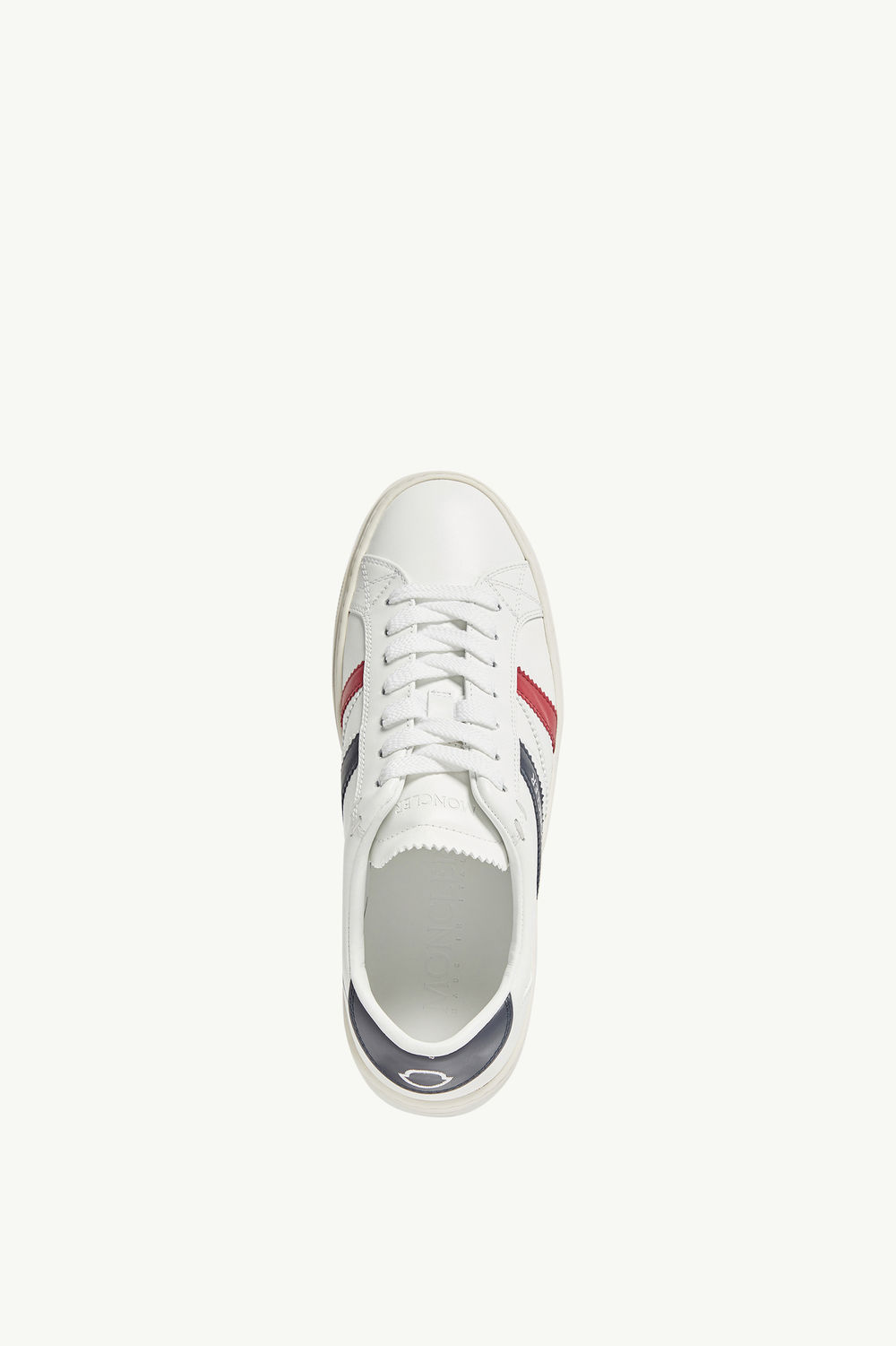 Monaco M Leather Trainers Men Optical White Moncler 4