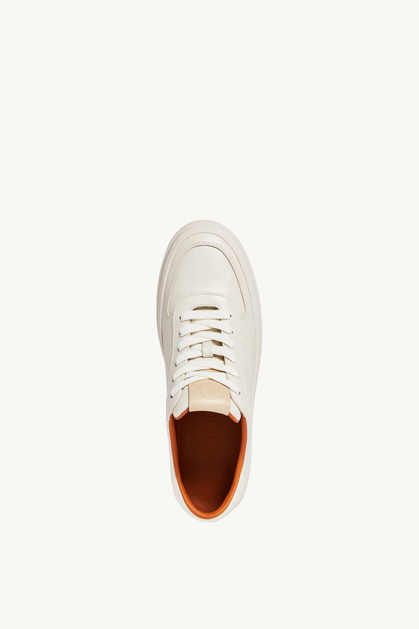 スニーカー MONCLER Men Sneakers J209A4M00060 WHITE Optical White Monaco M Leather Trainers - Sneakers for Men