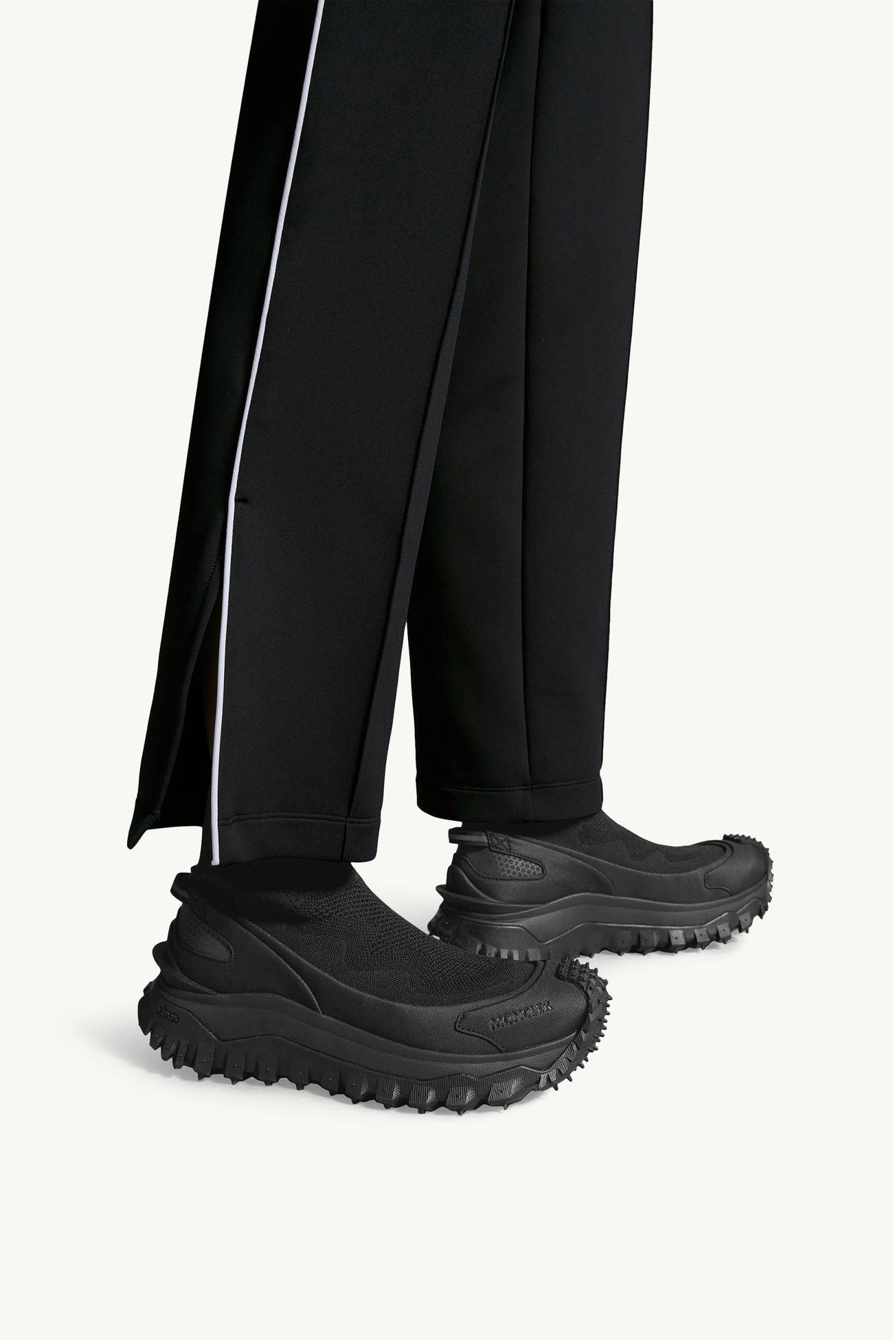 Trailgrip Knit High Top Sneakers Women Black Moncler 1