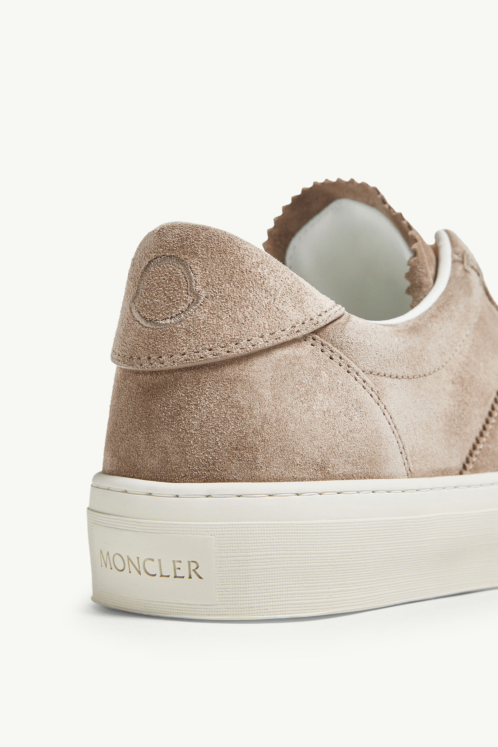 Monaco M Suede Trainers Women Beige Moncler 3