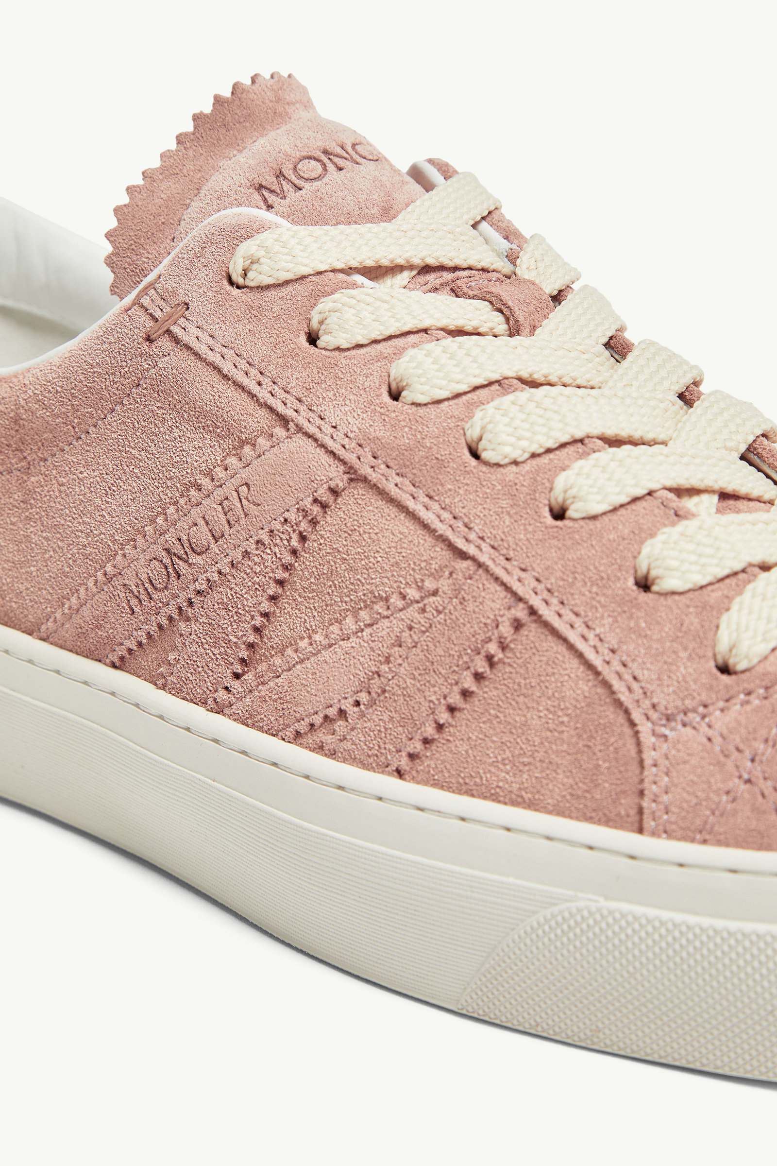 Monaco M Suede Trainers Women Pink Moncler 2